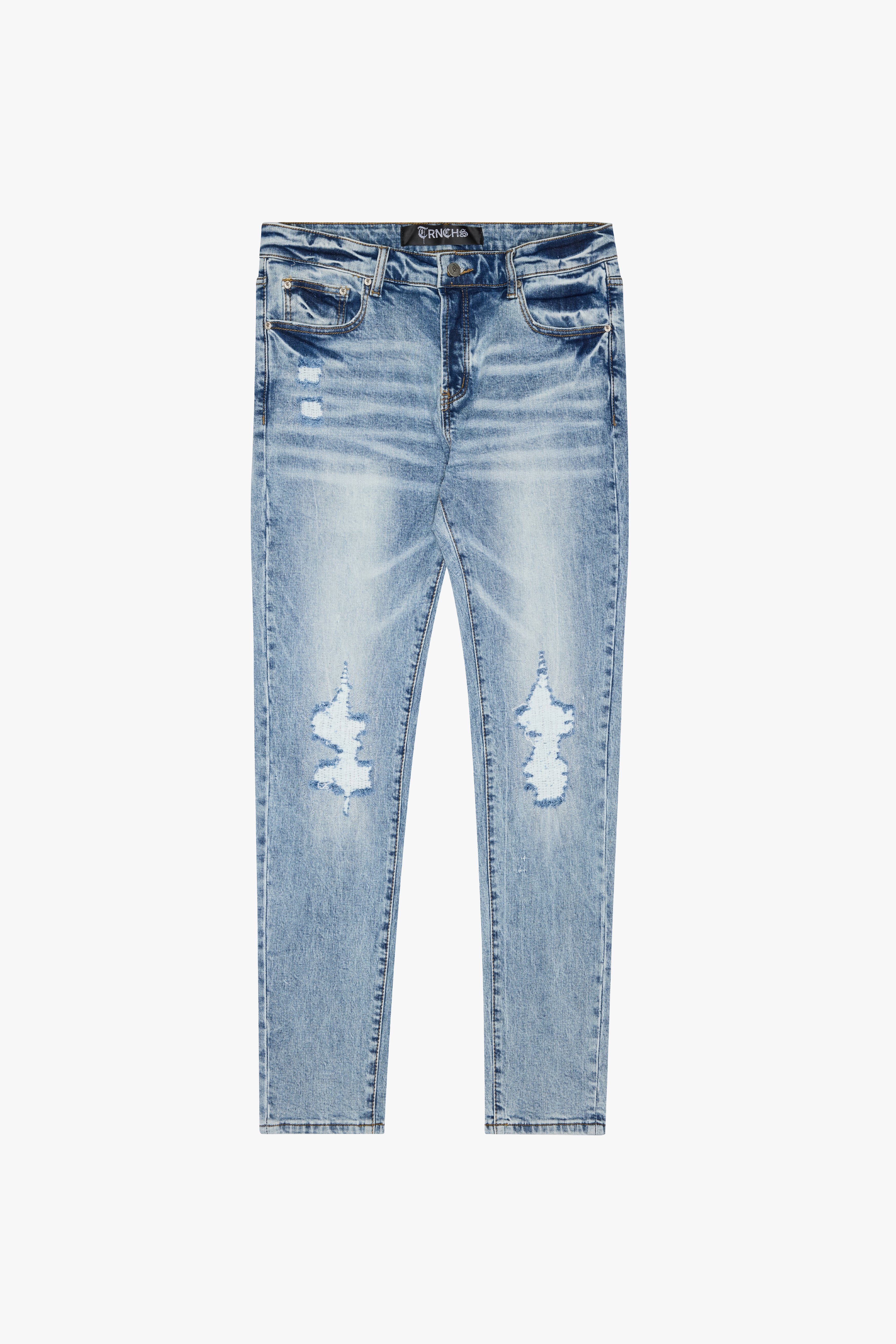 "SAYYAN" Blue Wash Skinny Denim