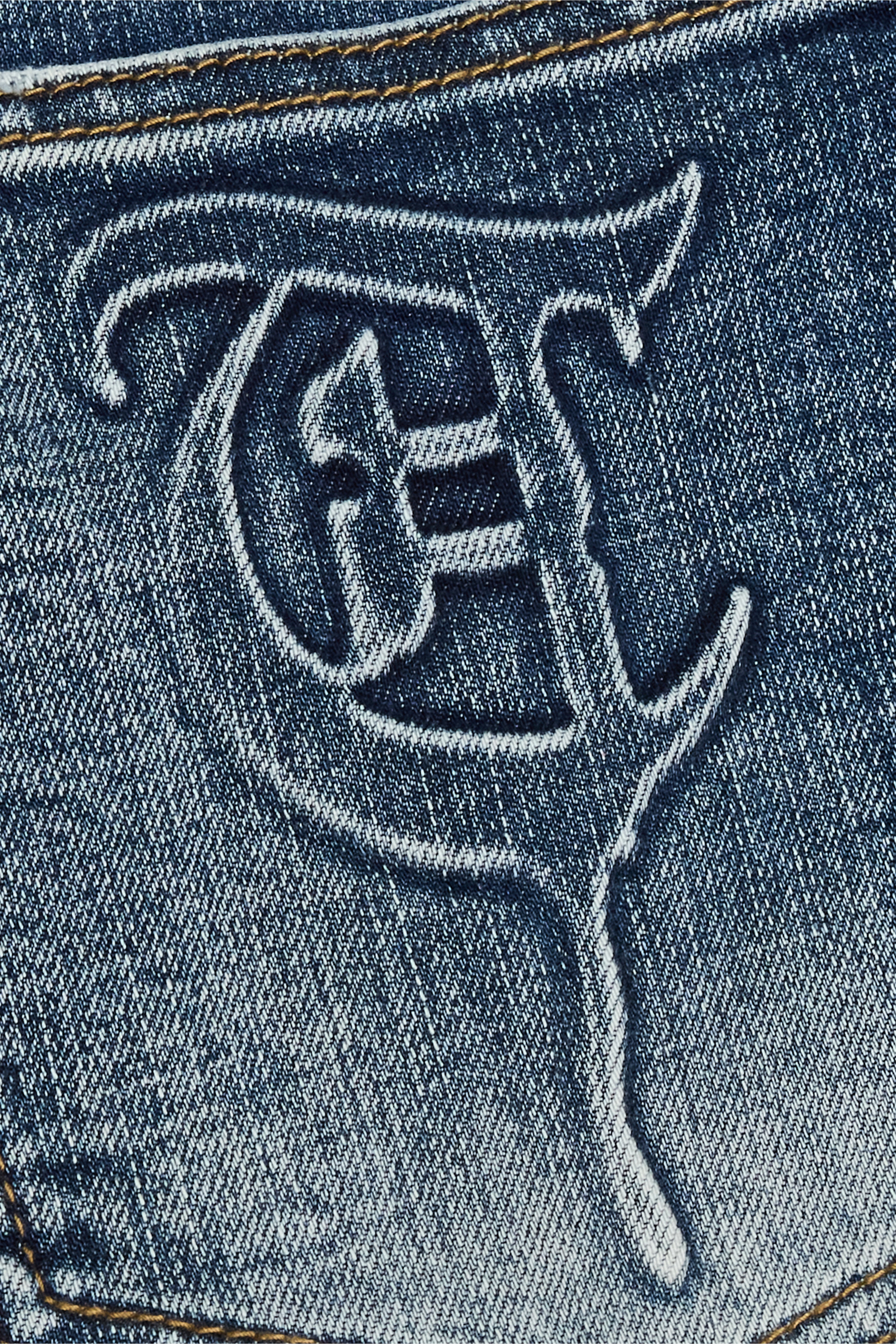 "FLAMINGO" Light Wash Skinny Denim