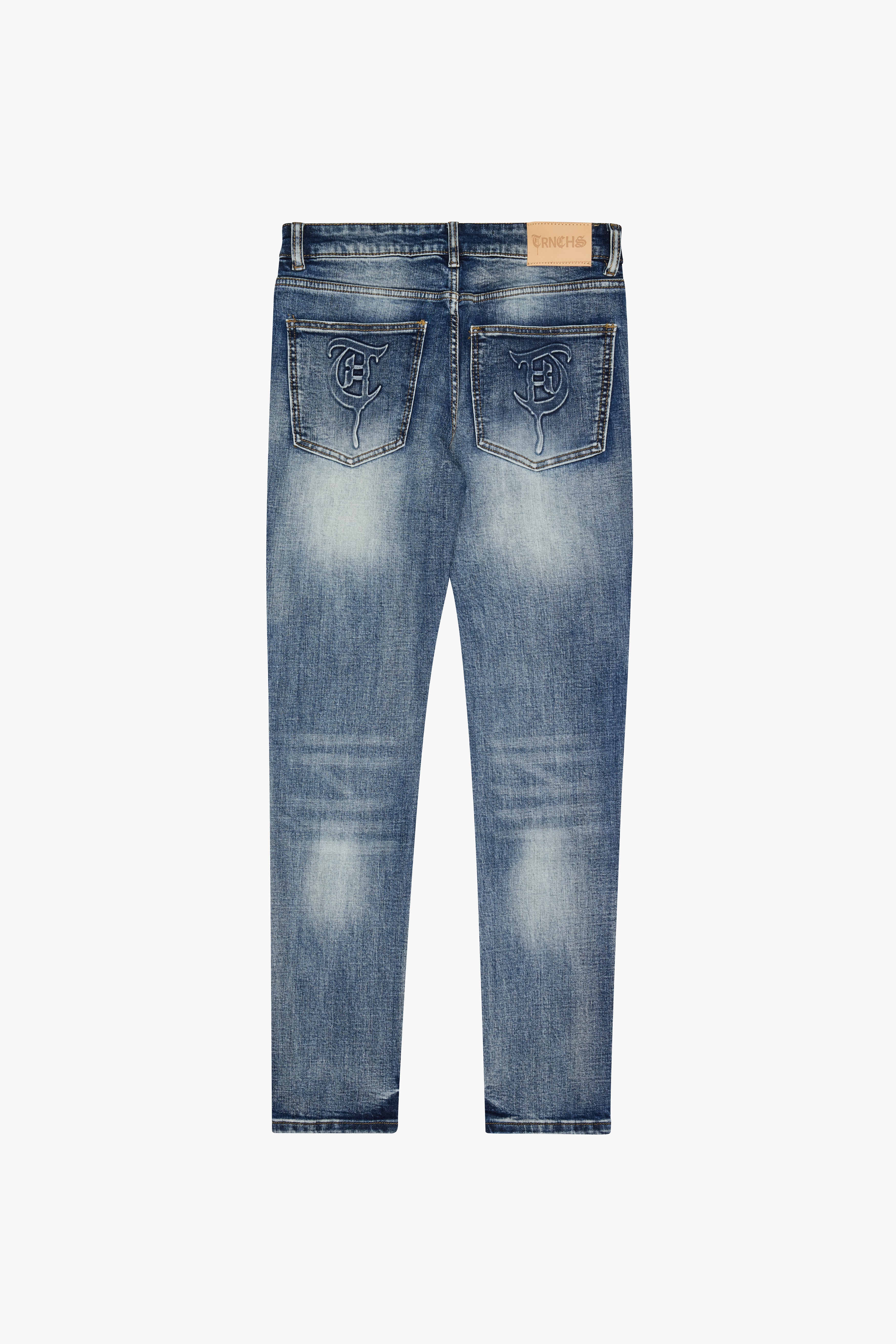 "FLAMINGO" Light Wash Skinny Denim
