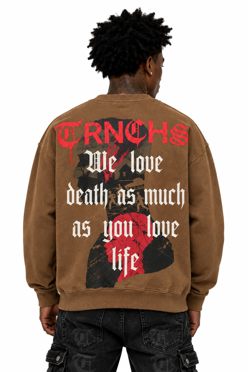 KHANDAQ Mocha Crewneck -