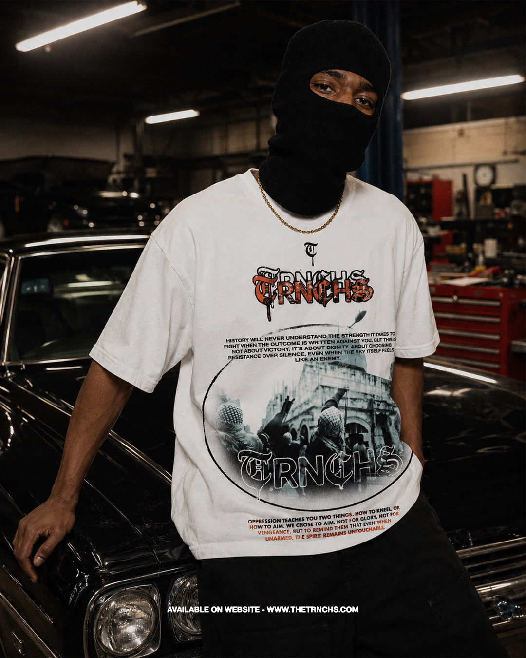 OPPRESSION White Tee -