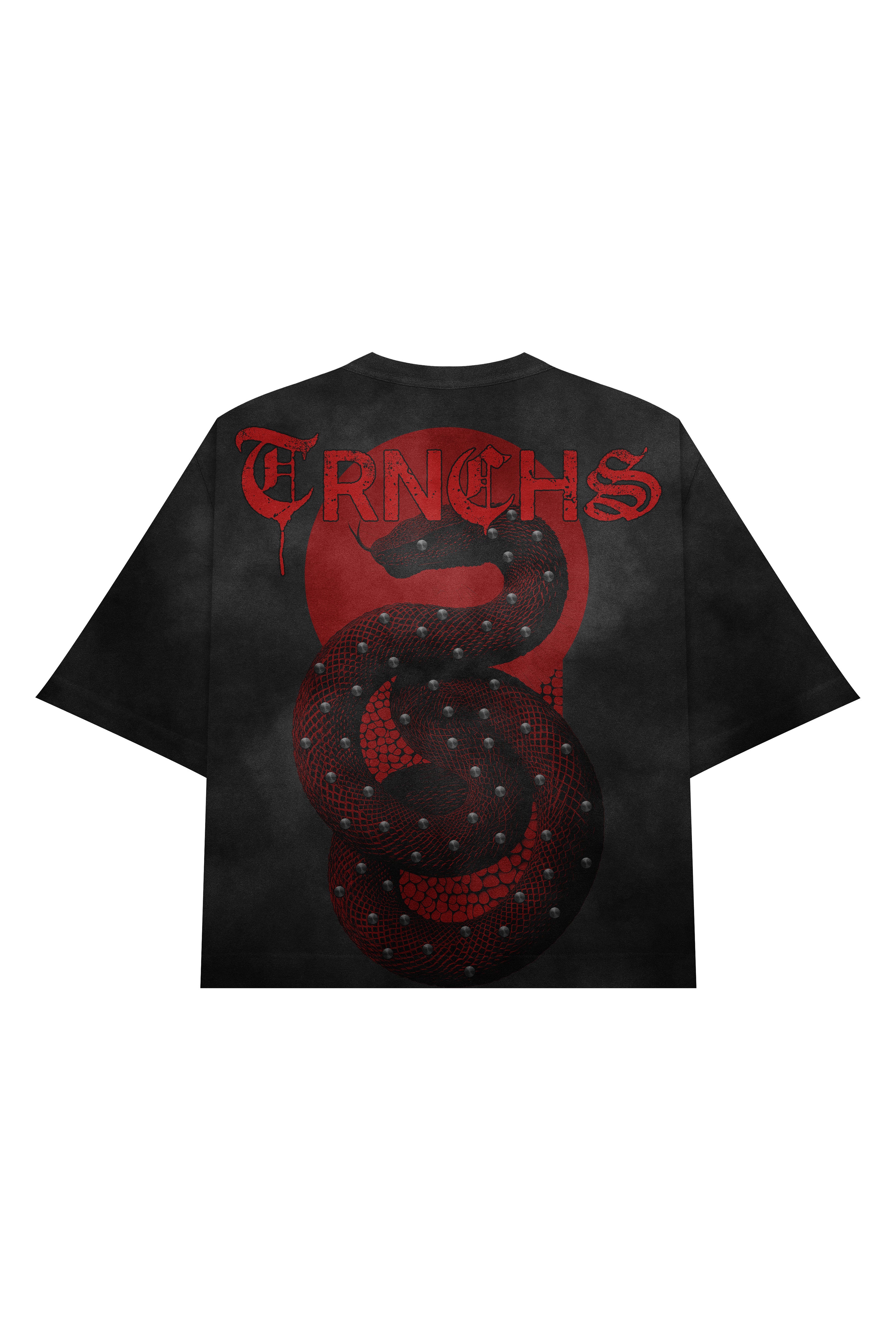 "WHISPERS IN THE TRNCHS" Black Tee