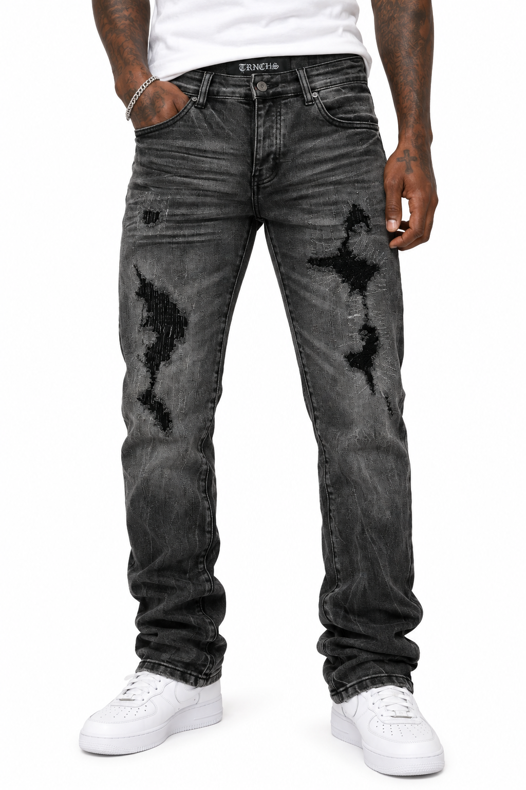 EHAB Black Wash Skinny Denim -