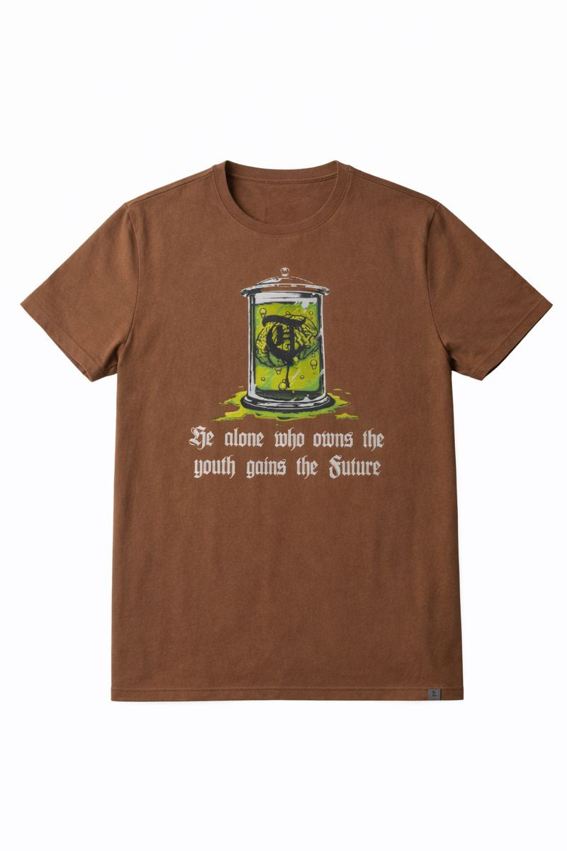 T-shirt marron vintage « JEUNESSE »