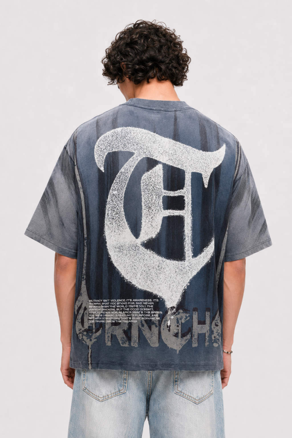 "CONTROL" Blue Tee