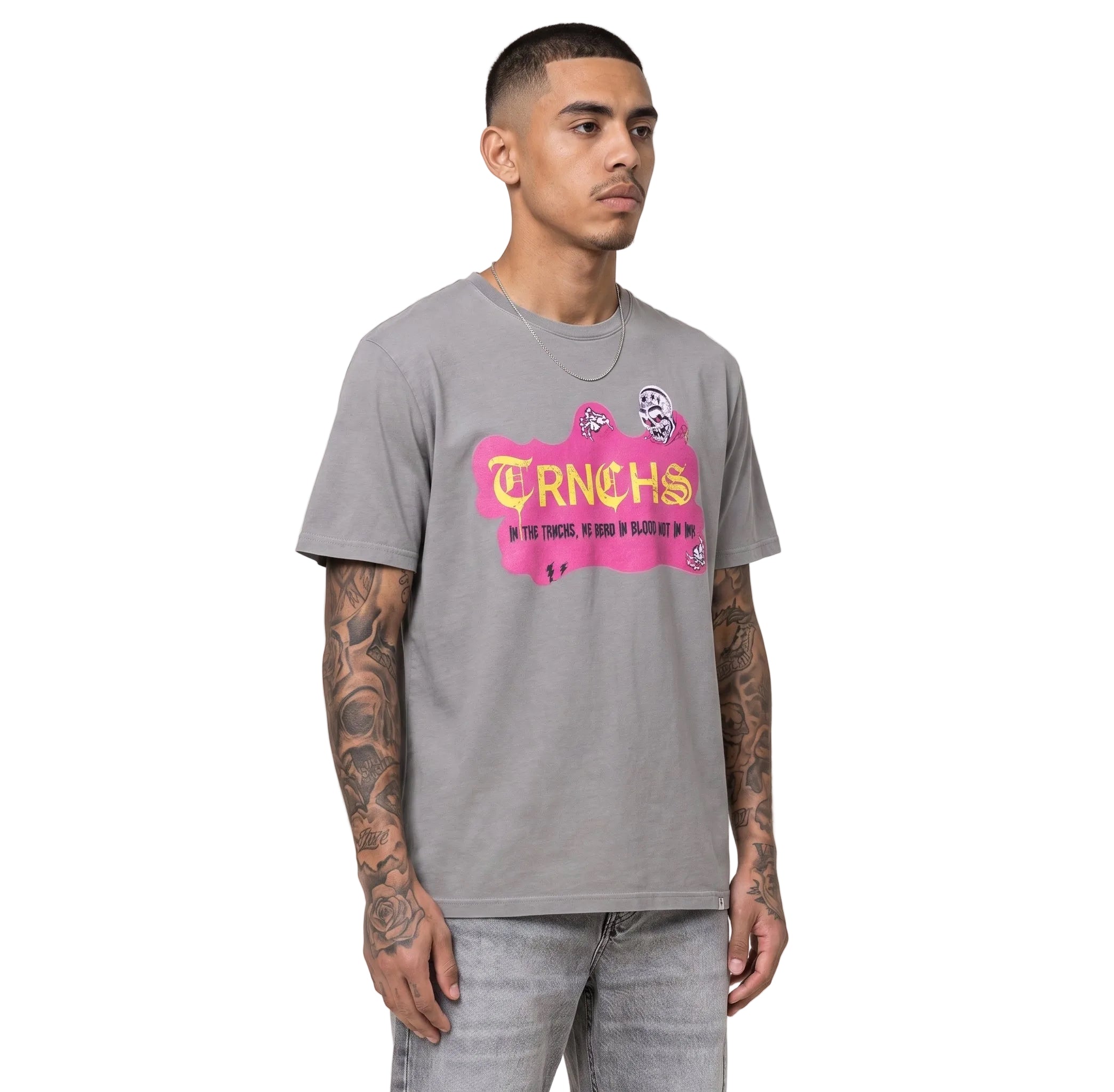 "DEMON TIME" Grey Tee