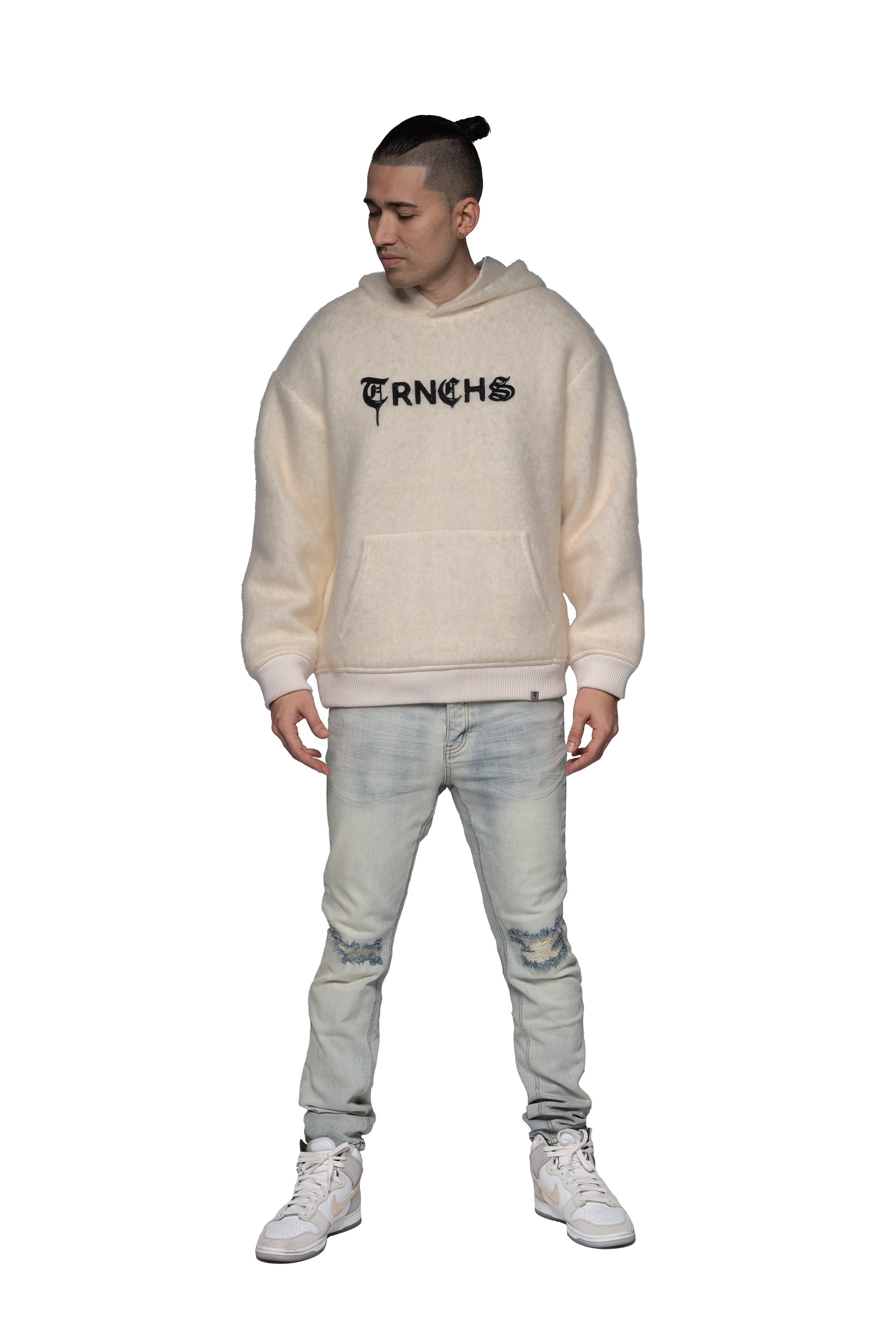 Sale "WOLFFUR" White Hoodie