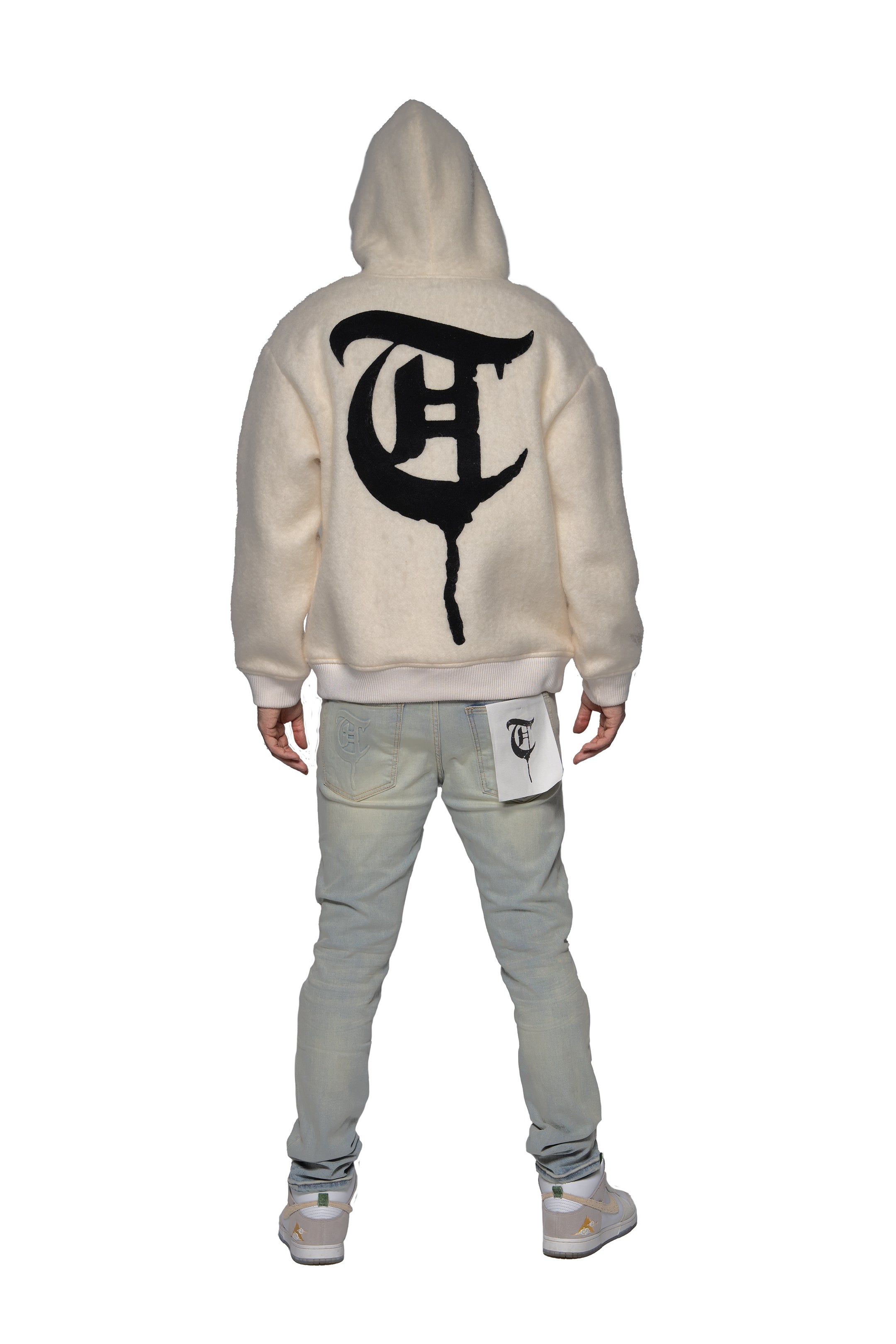 Sale "WOLFFUR" White Hoodie
