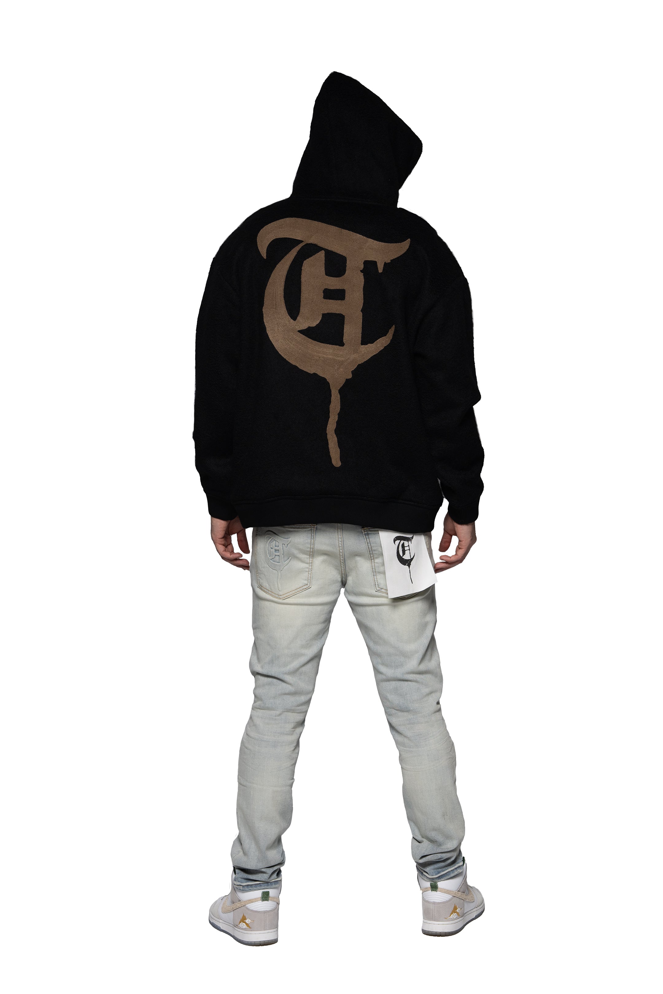 Sale "WOLFFUR" Black Hoodie