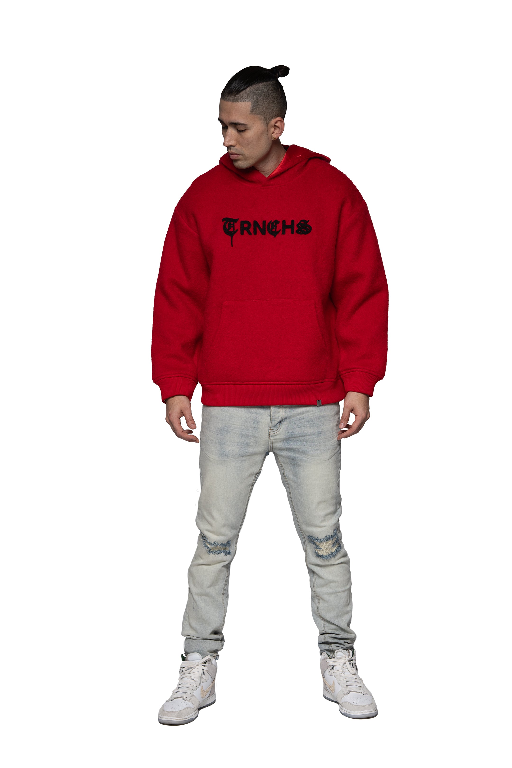Sale "WOLFFUR" Red Hoodie