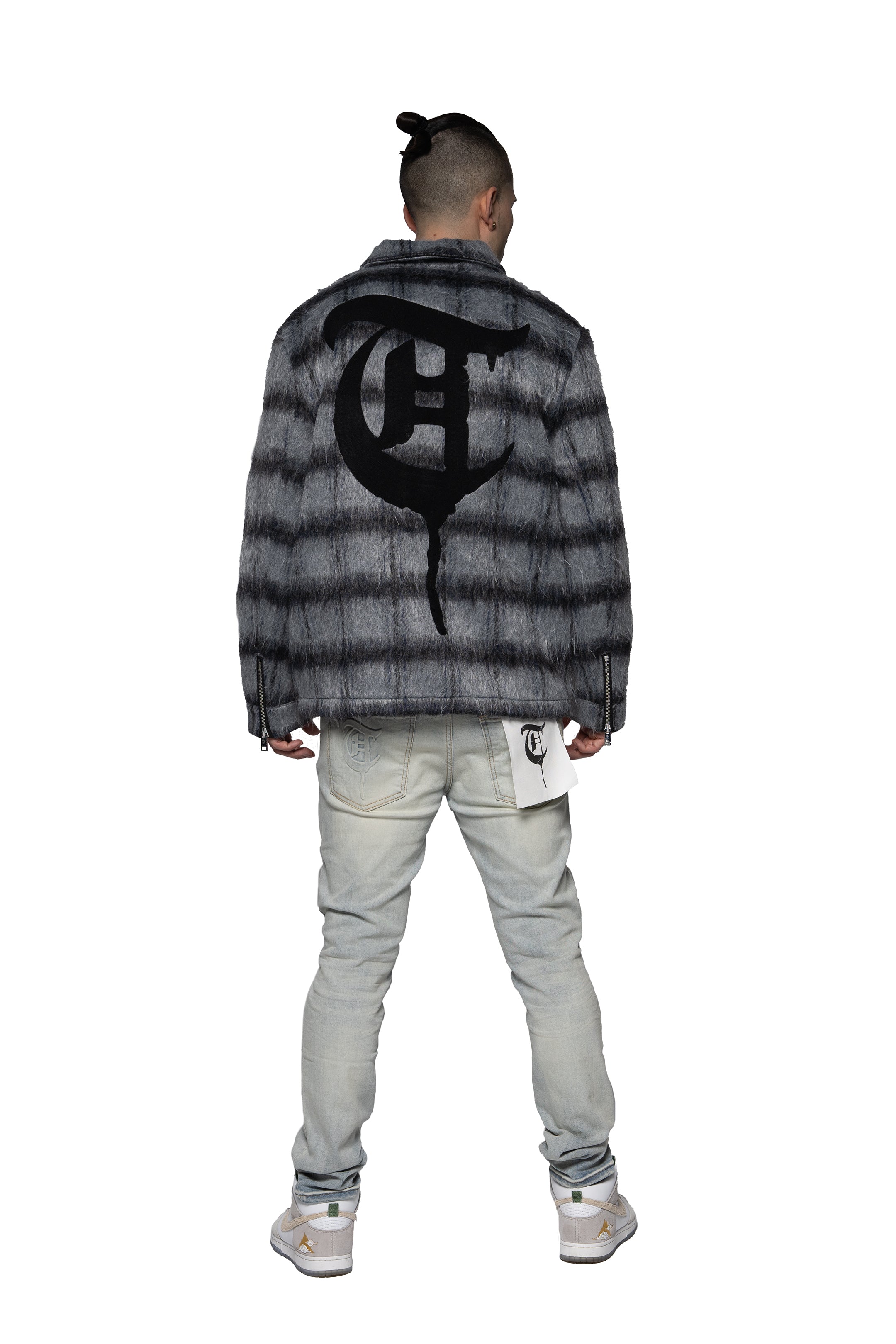 Sale Navy "WOLFFUR" Zip Up Jacket