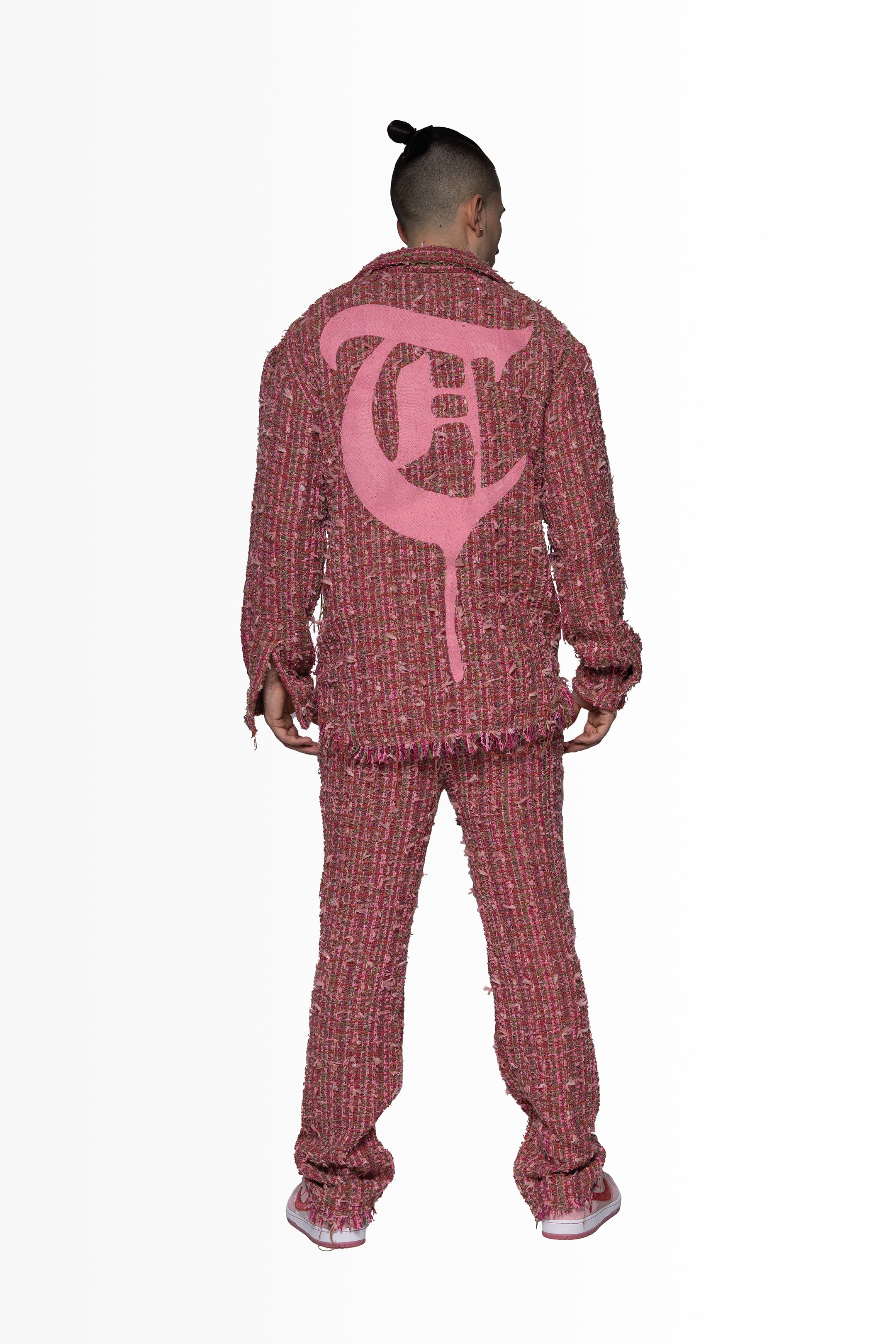 Sale 2PC "UNIQUE CLOTH" Pink Plaid Set