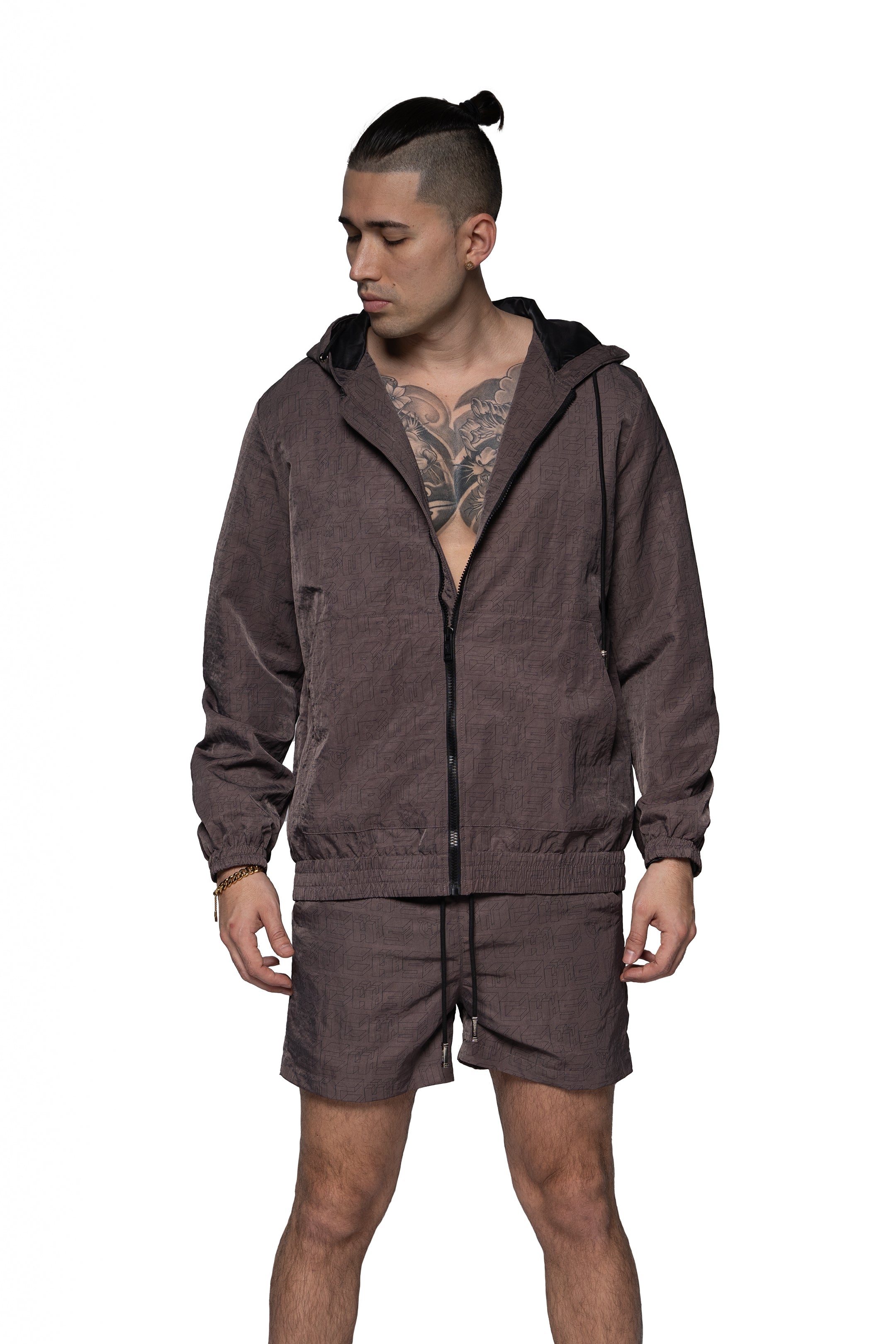 Sale Plum "3D LOGO" Shorts