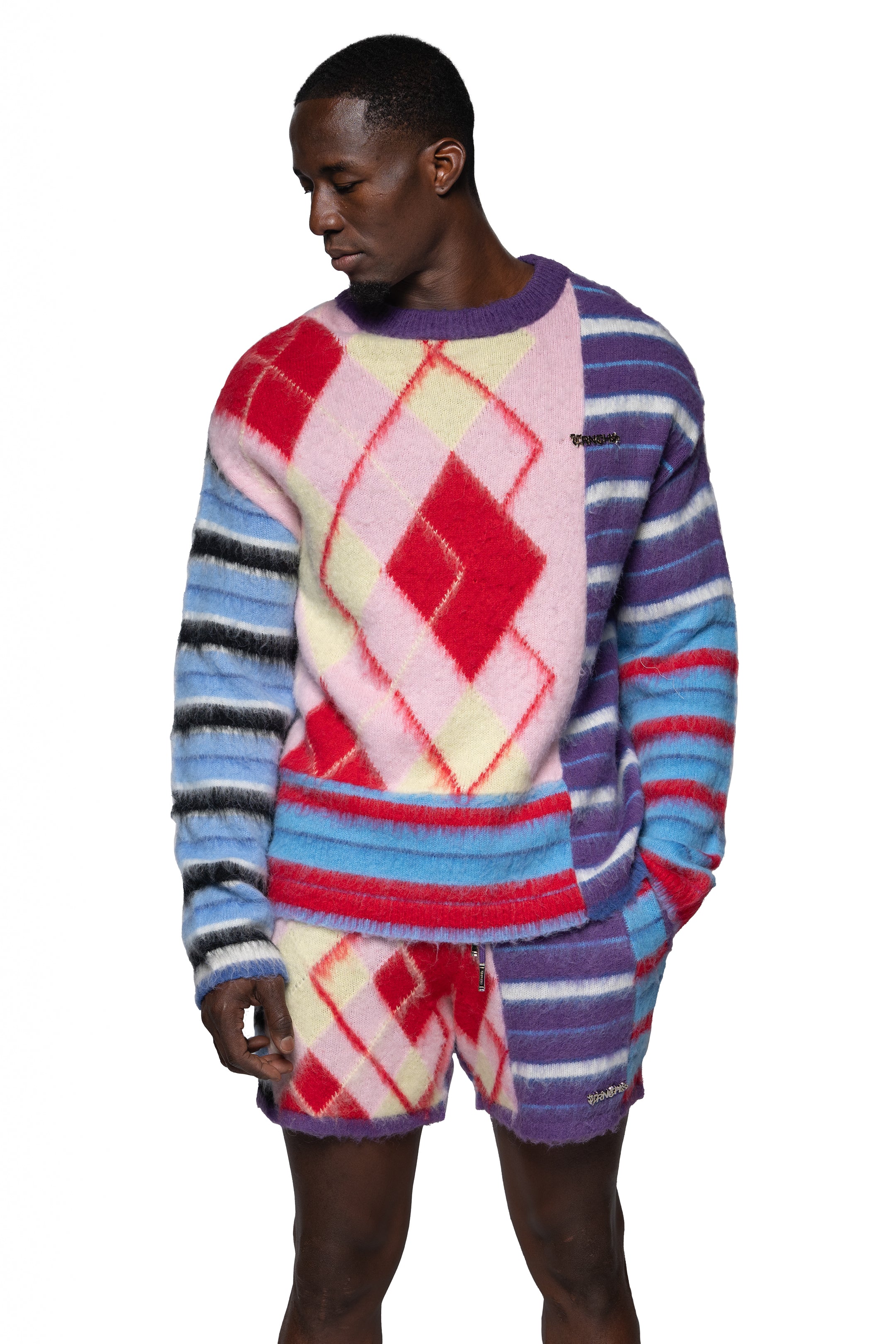 Sale 2PC Red "MOHAIR" Set