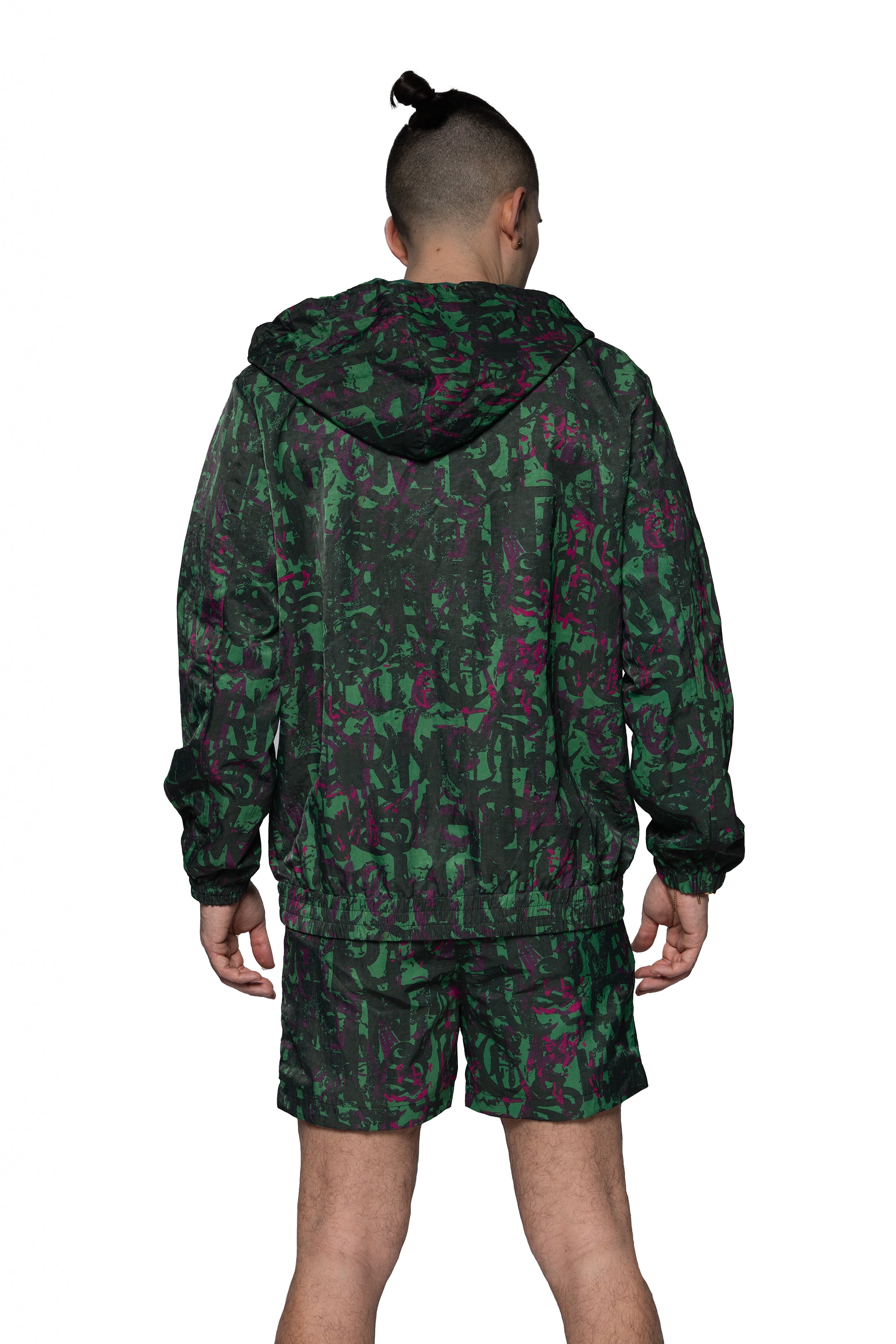 Sale 2PC "UNIFIED TRNCHS" Black/Green Set