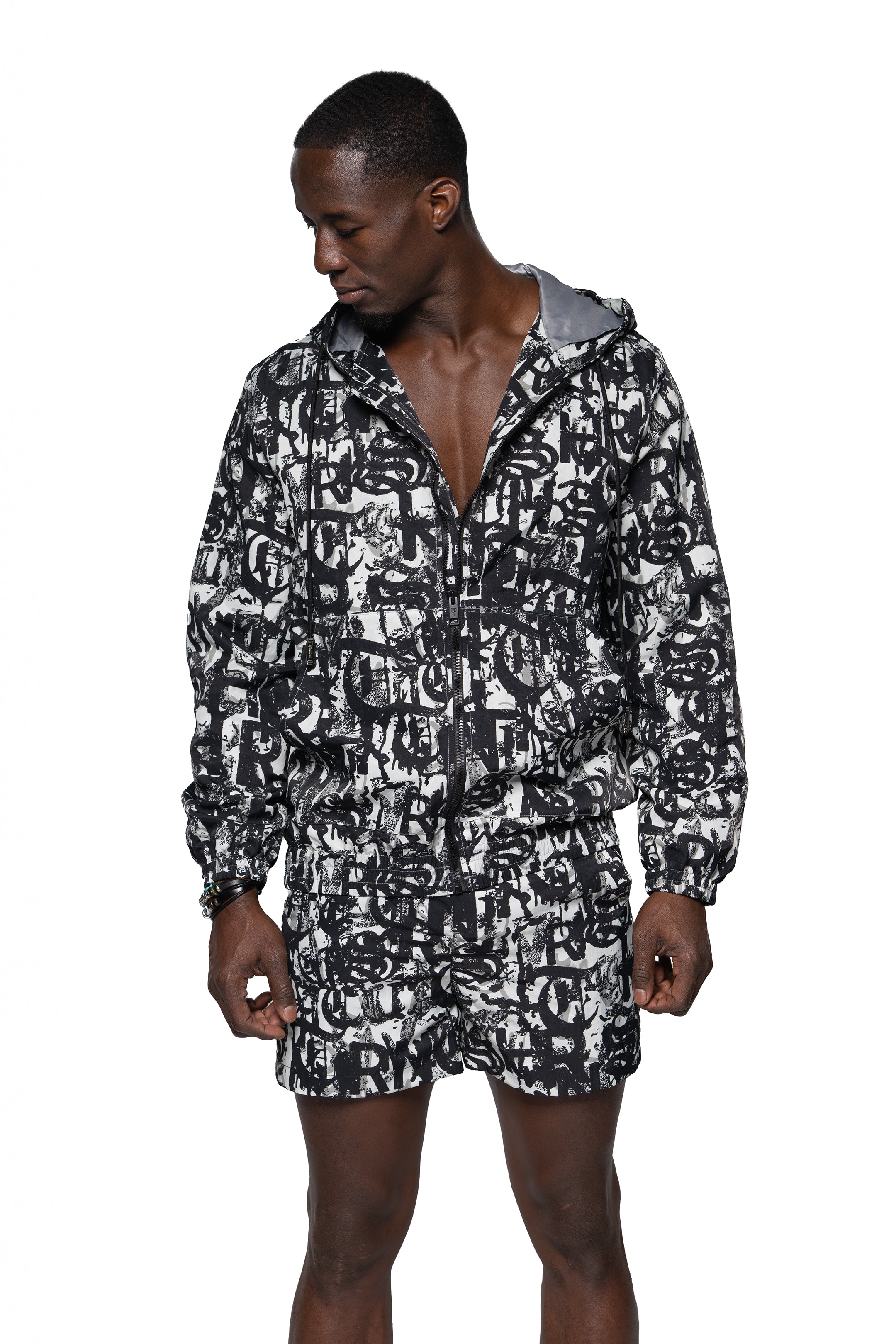 Sale 2PC "UNIFIED TRNCHS"Black/White Set