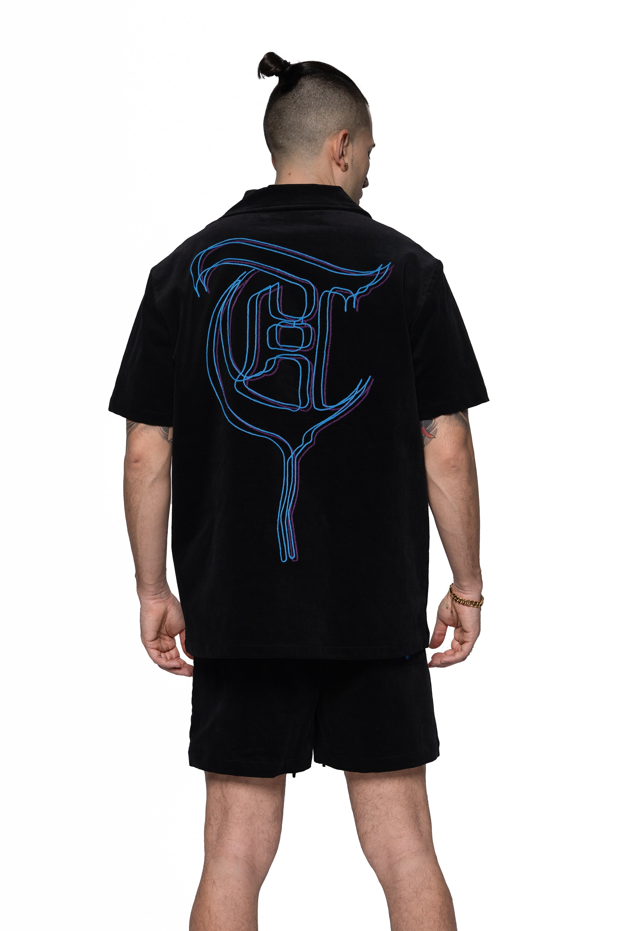 Sale "ROYAL CLOTH" Black Button Up