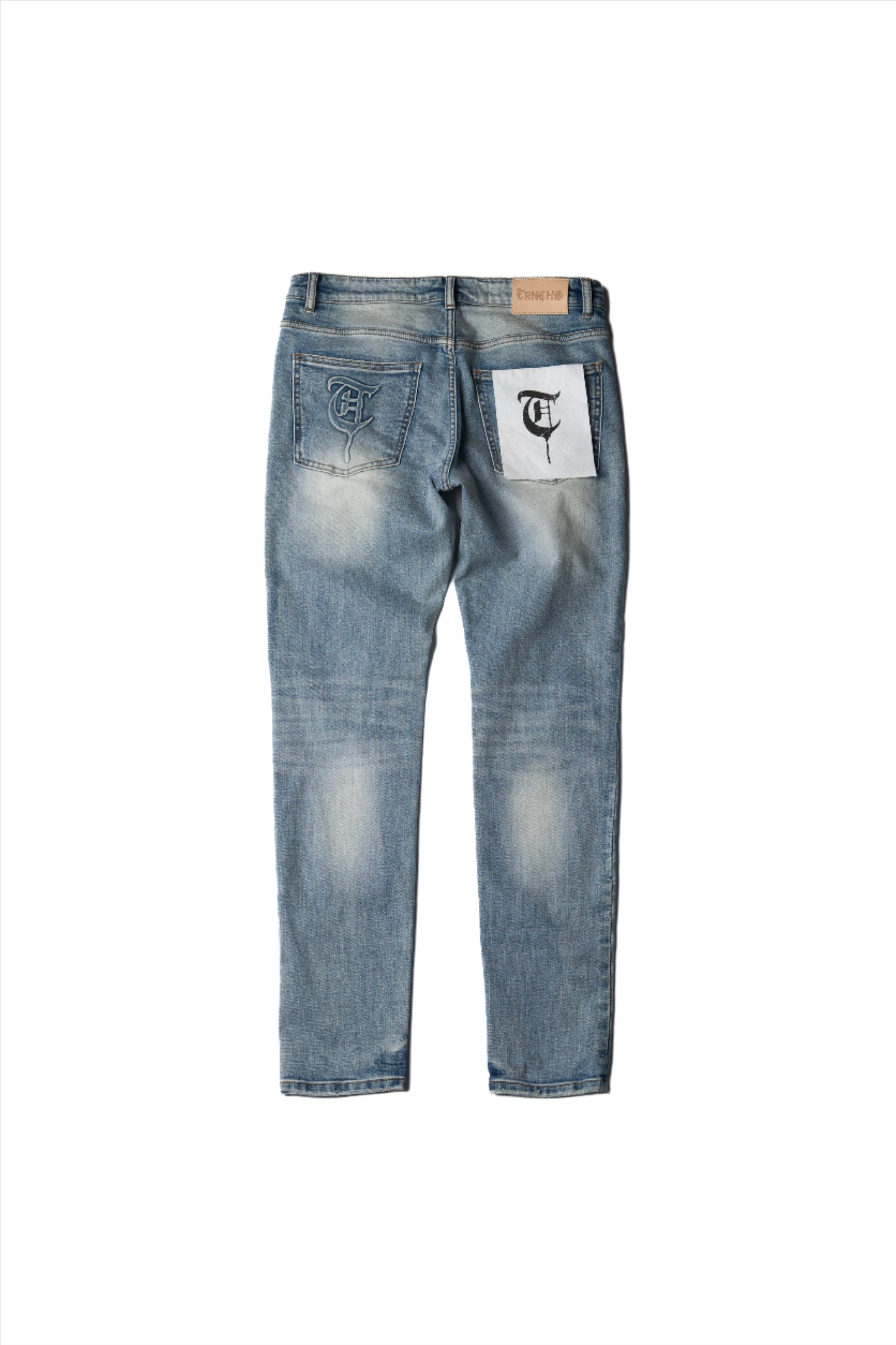 "FLAMINGO" Light Wash Skinny Denim