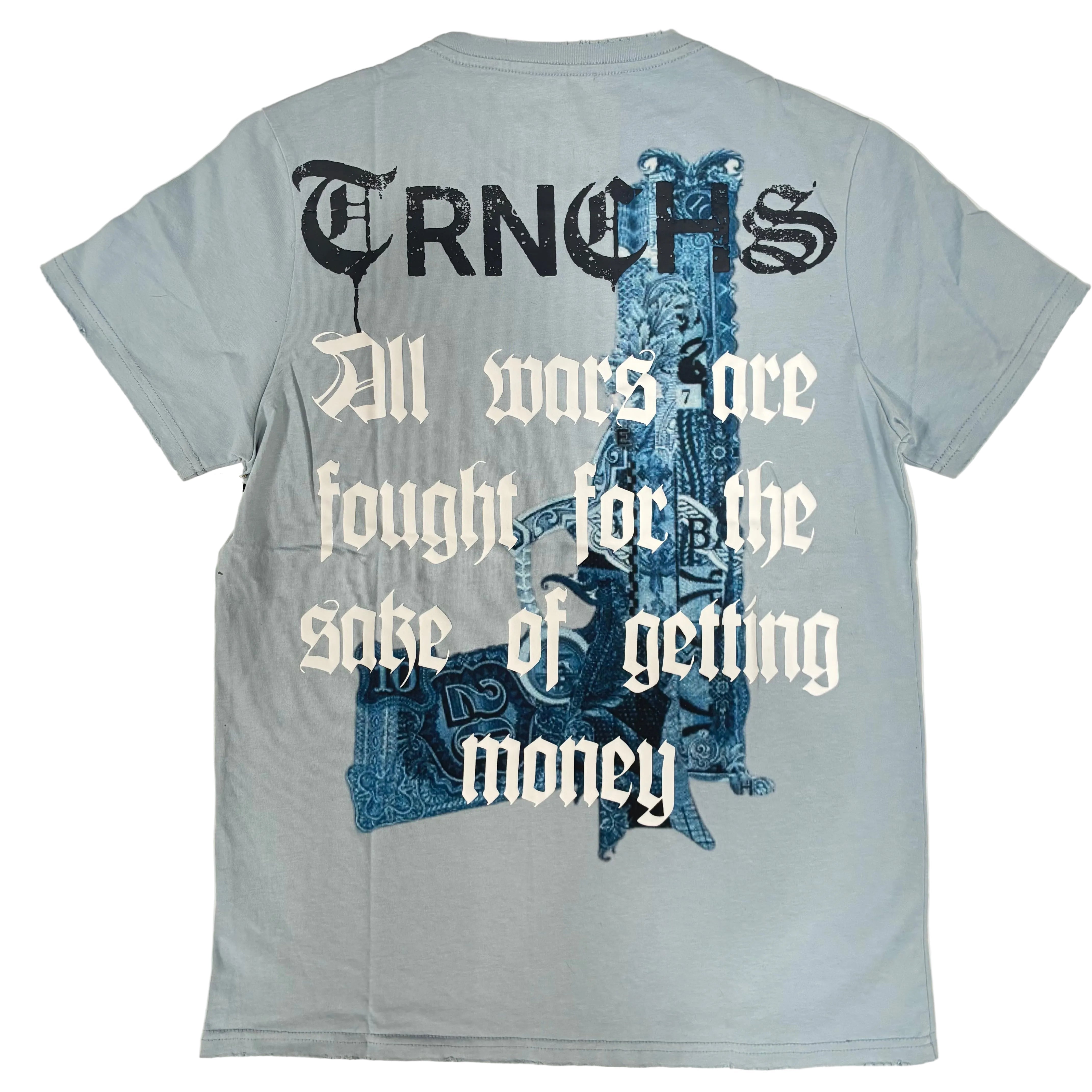 "WAR MONEY" Vintage Blue Tee