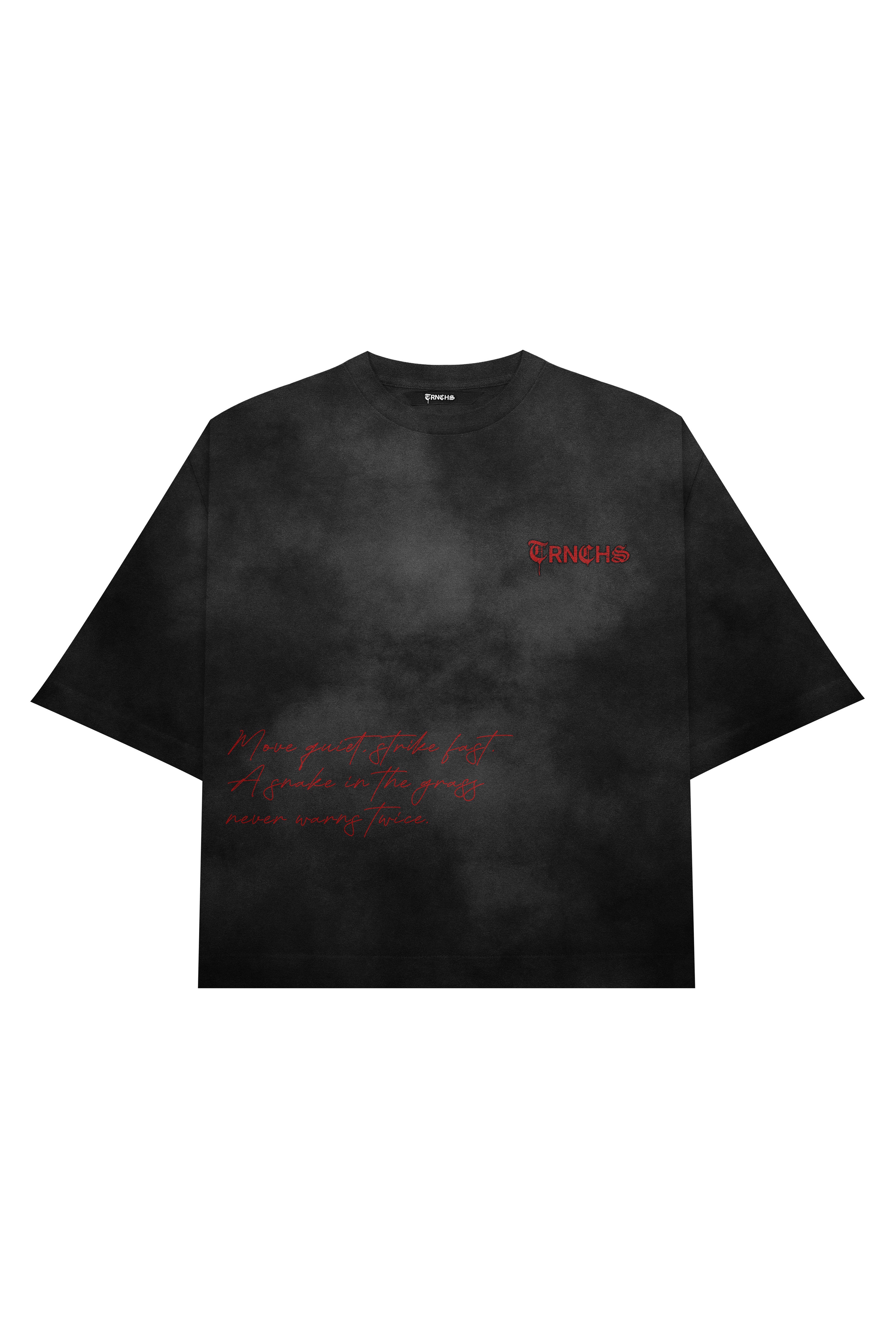 "WHISPERS IN THE TRNCHS" Black Tee
