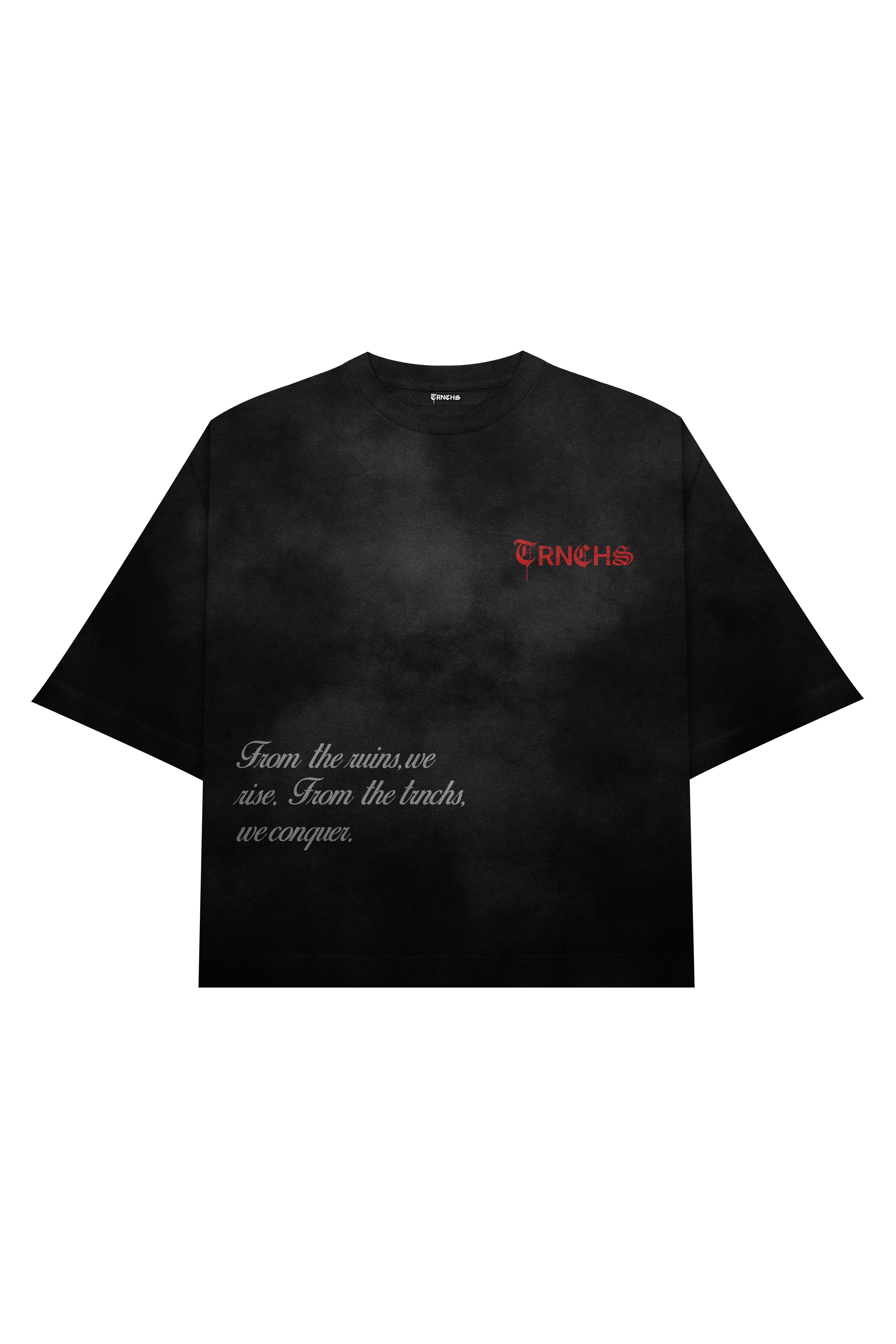FROM THE TRNCHS Vintage Black Tee