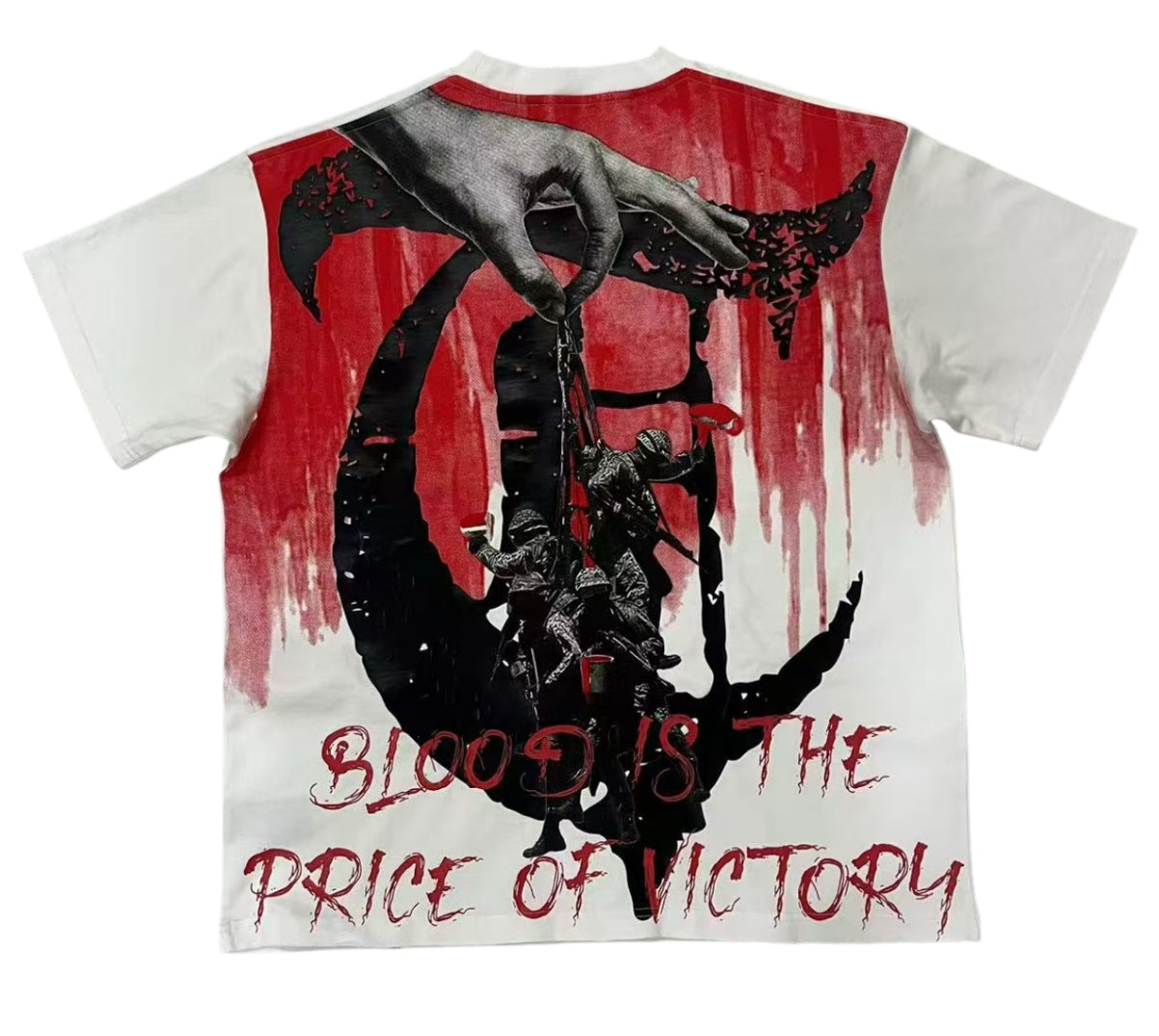 "BLOOD" White Tee