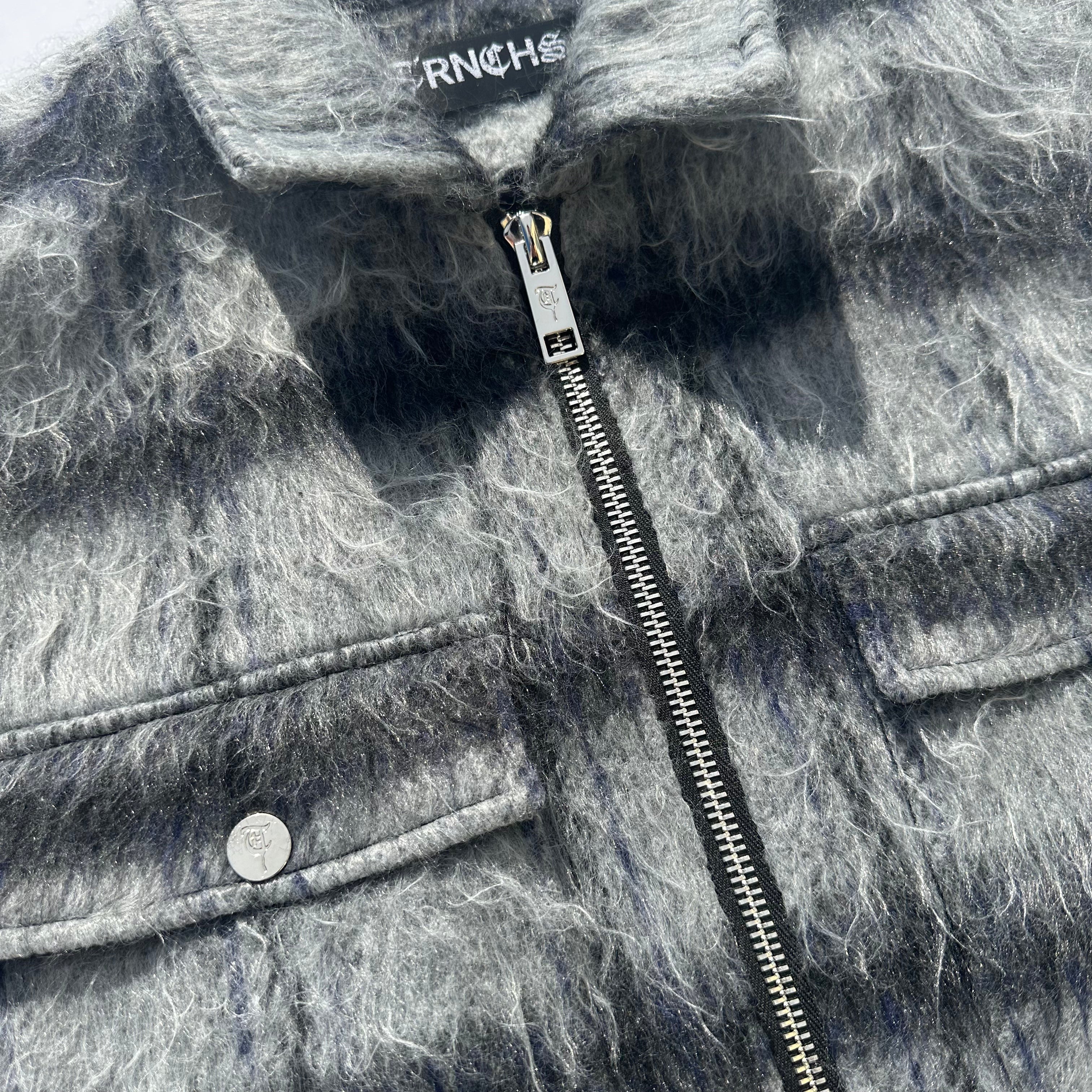 Sale Navy "WOLFFUR" Zip Up Jacket