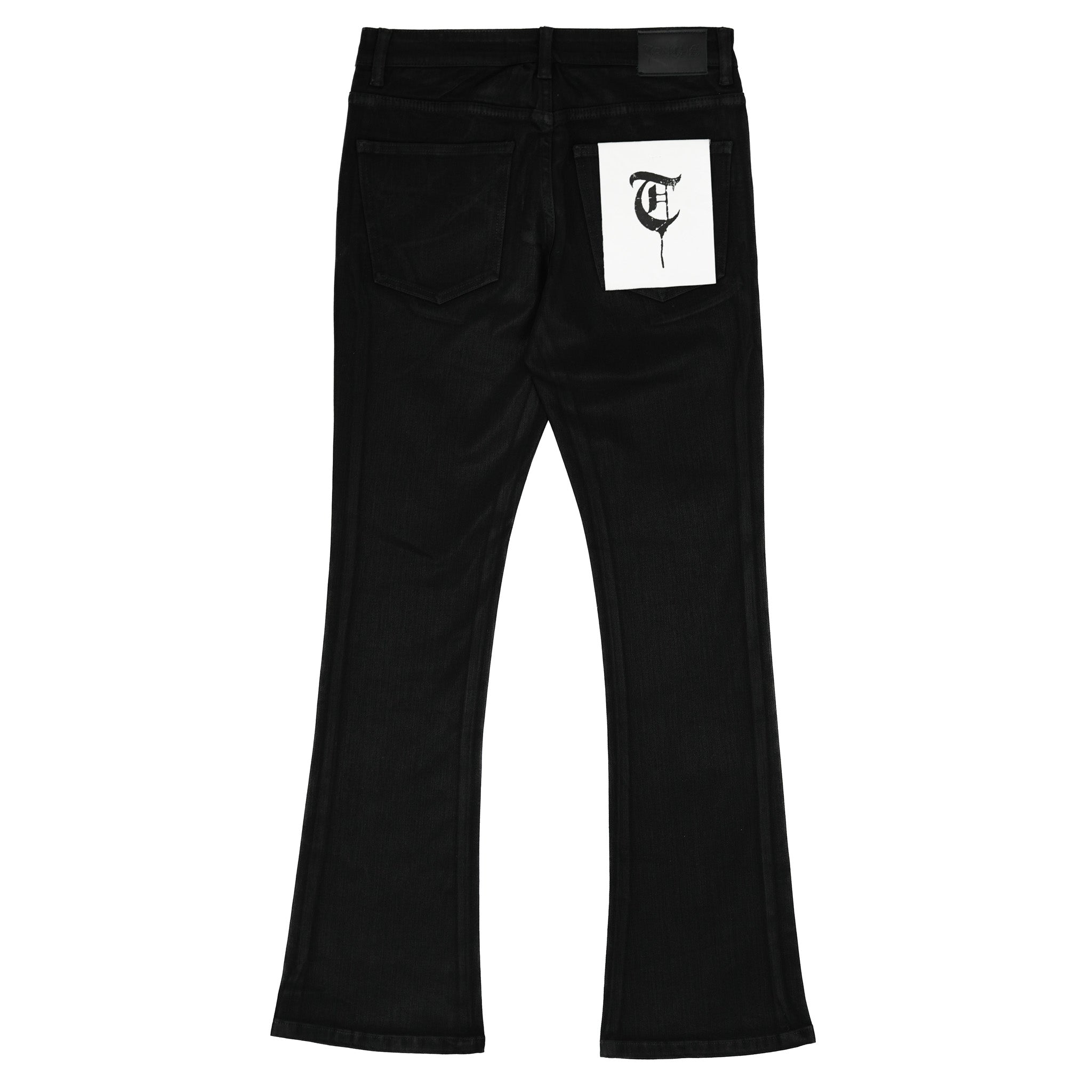 "NIGHT CODE" Black Wash Denim