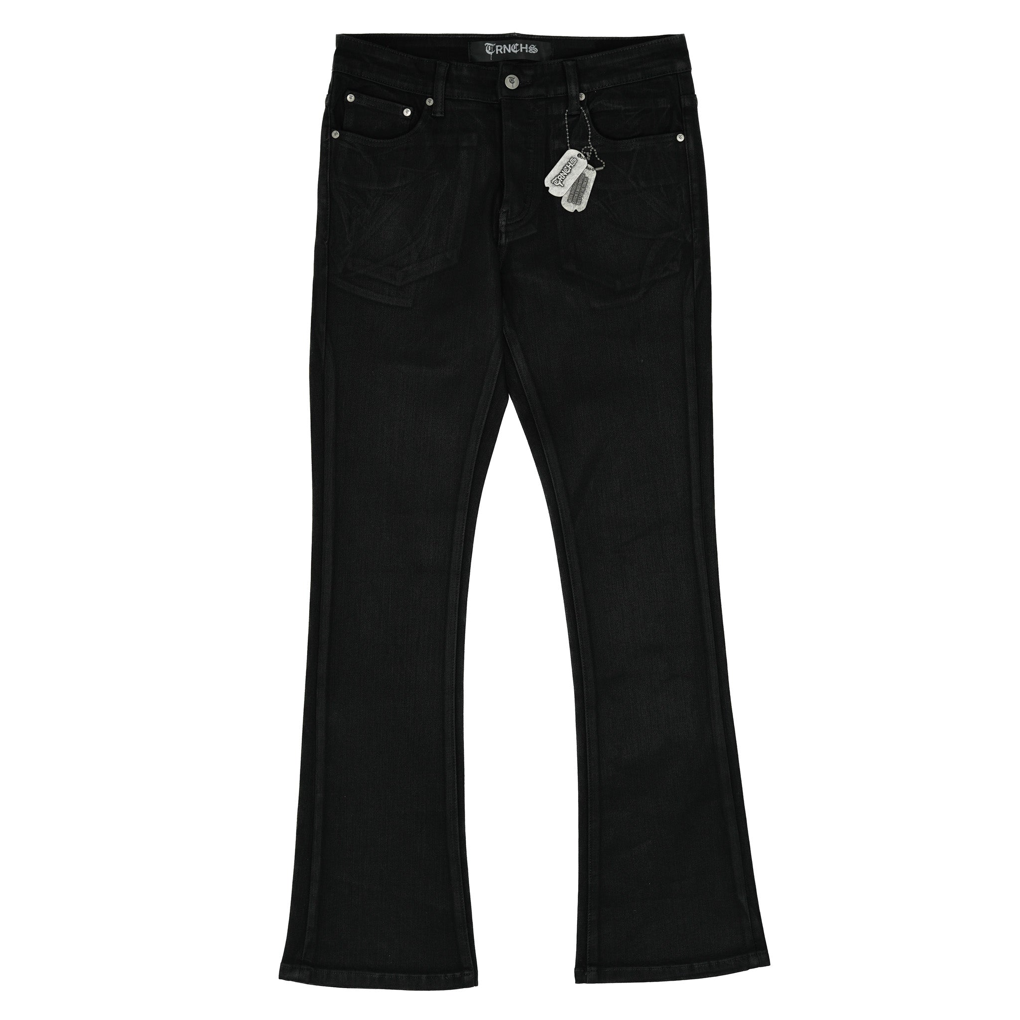 "NIGHT CODE" Black Wash Denim