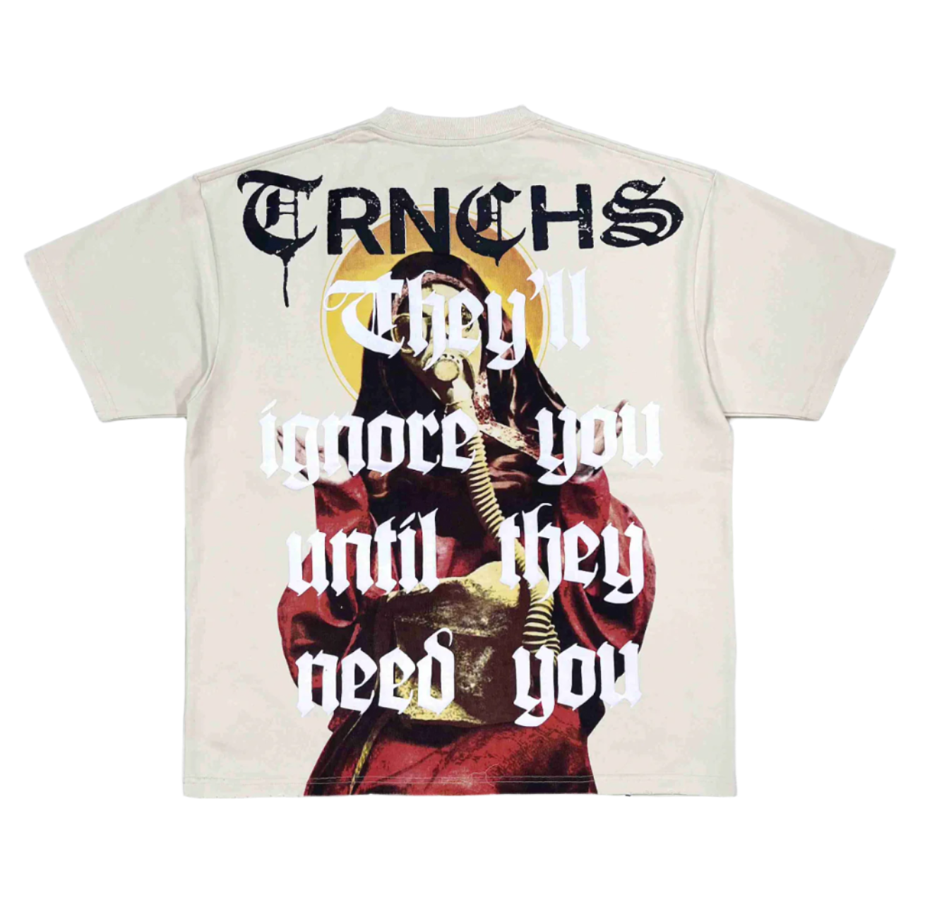 "IGNORING" Cream Tee