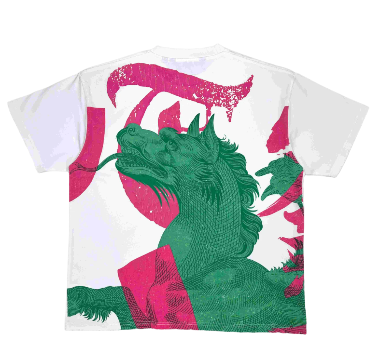 "DRAGON" White Tee