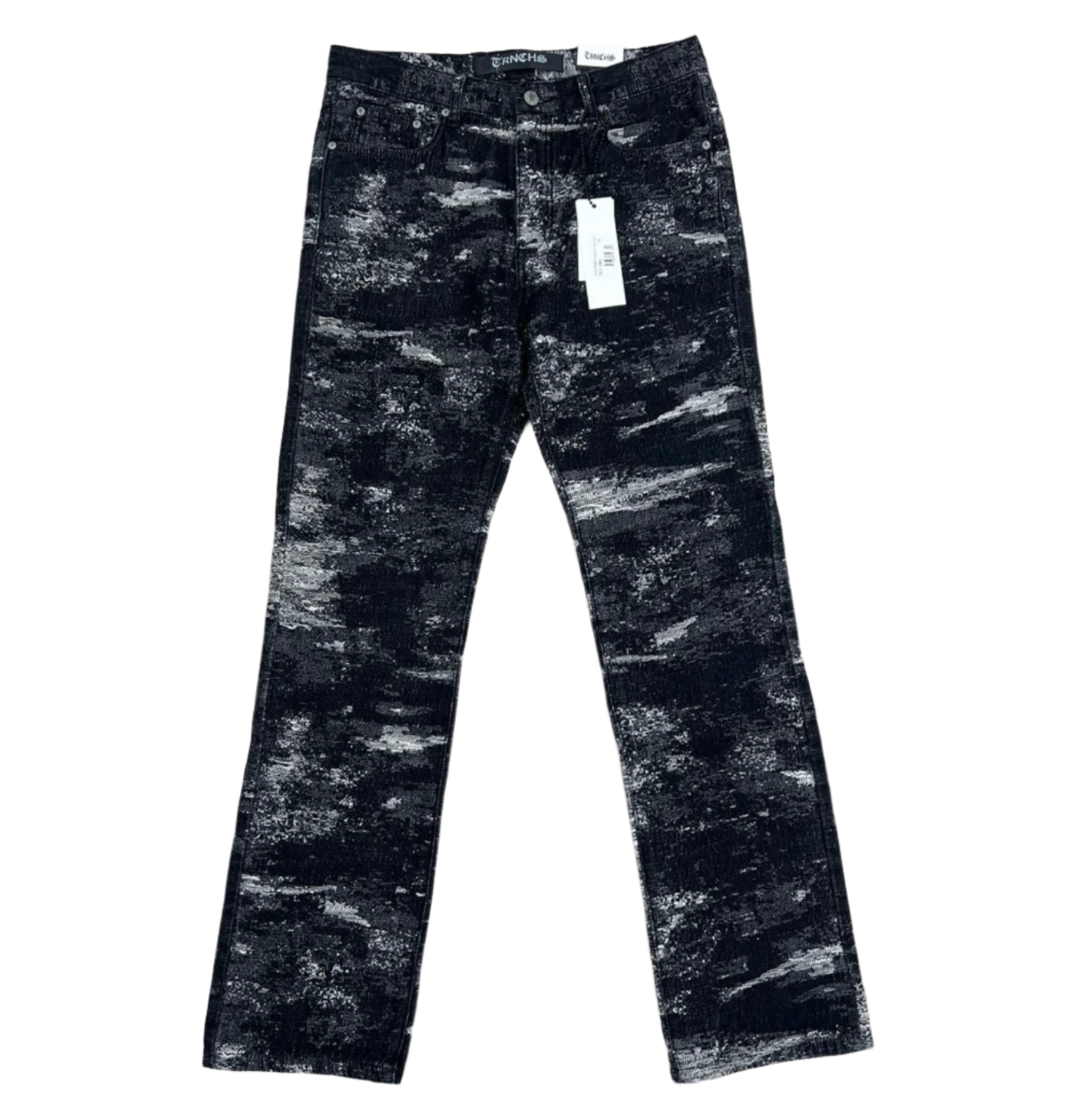 "SAMAH" Tri-Black Wash Straight Denim