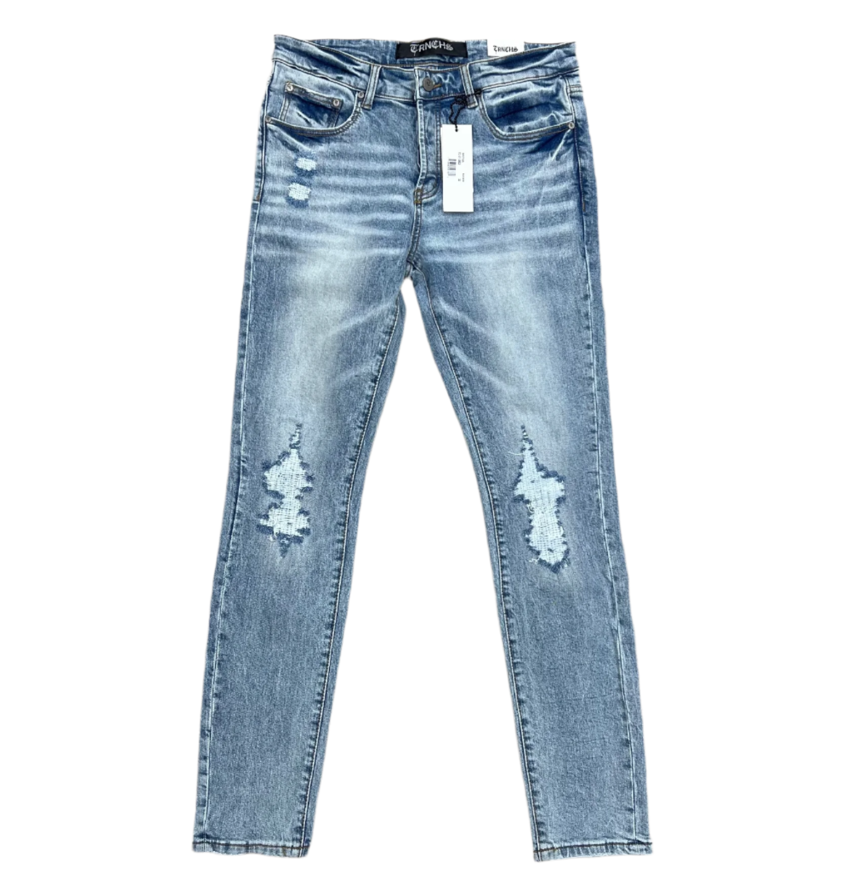 "SAYYAN" Blue Wash Skinny Denim