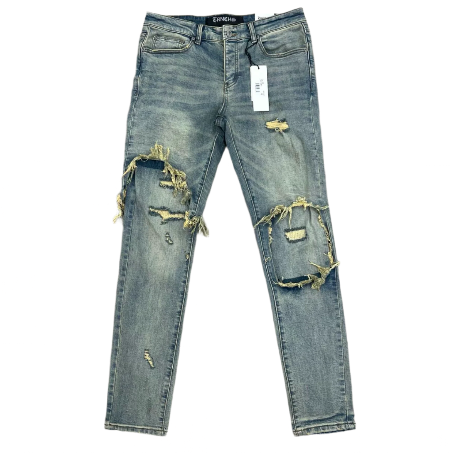 "TA'IZZ" Light Wash Skinny Denim