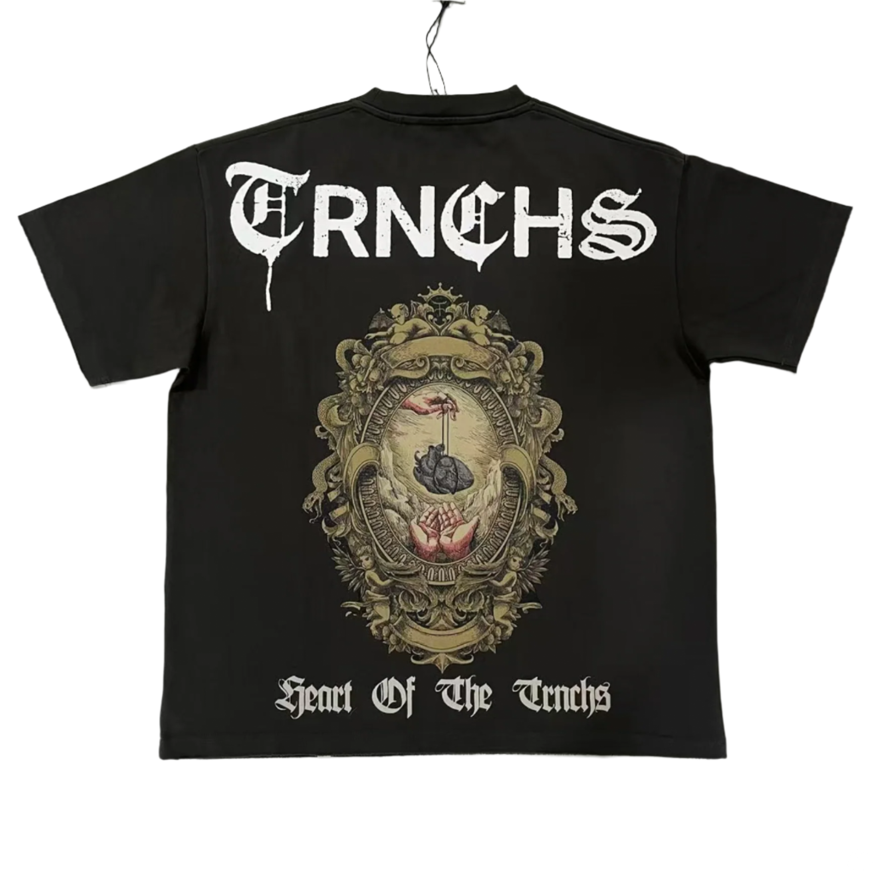 "HEART OF THE TRNCHS" Black Tee