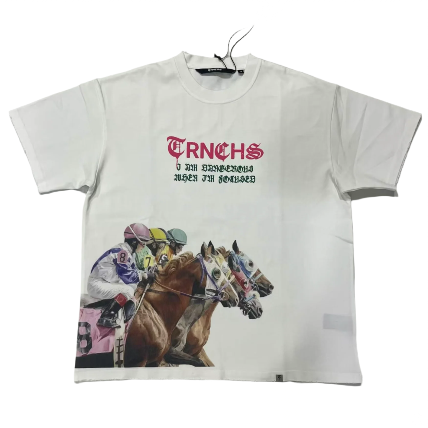 "HORSES" White Tee