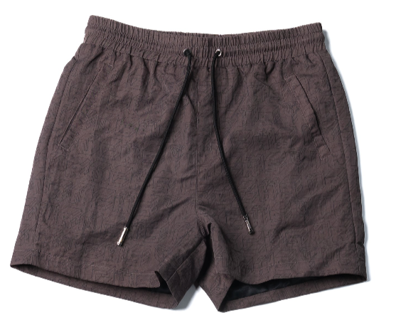 Plum "3D LOGO" Shorts