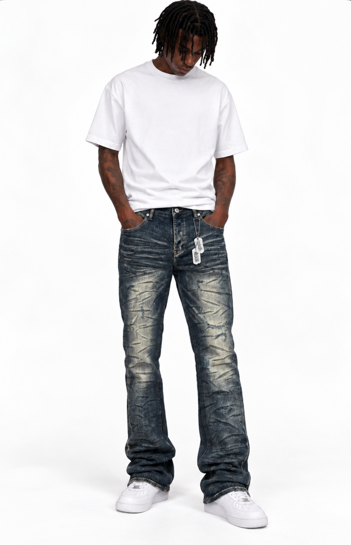 SIEGE-Dark Wash Denim-