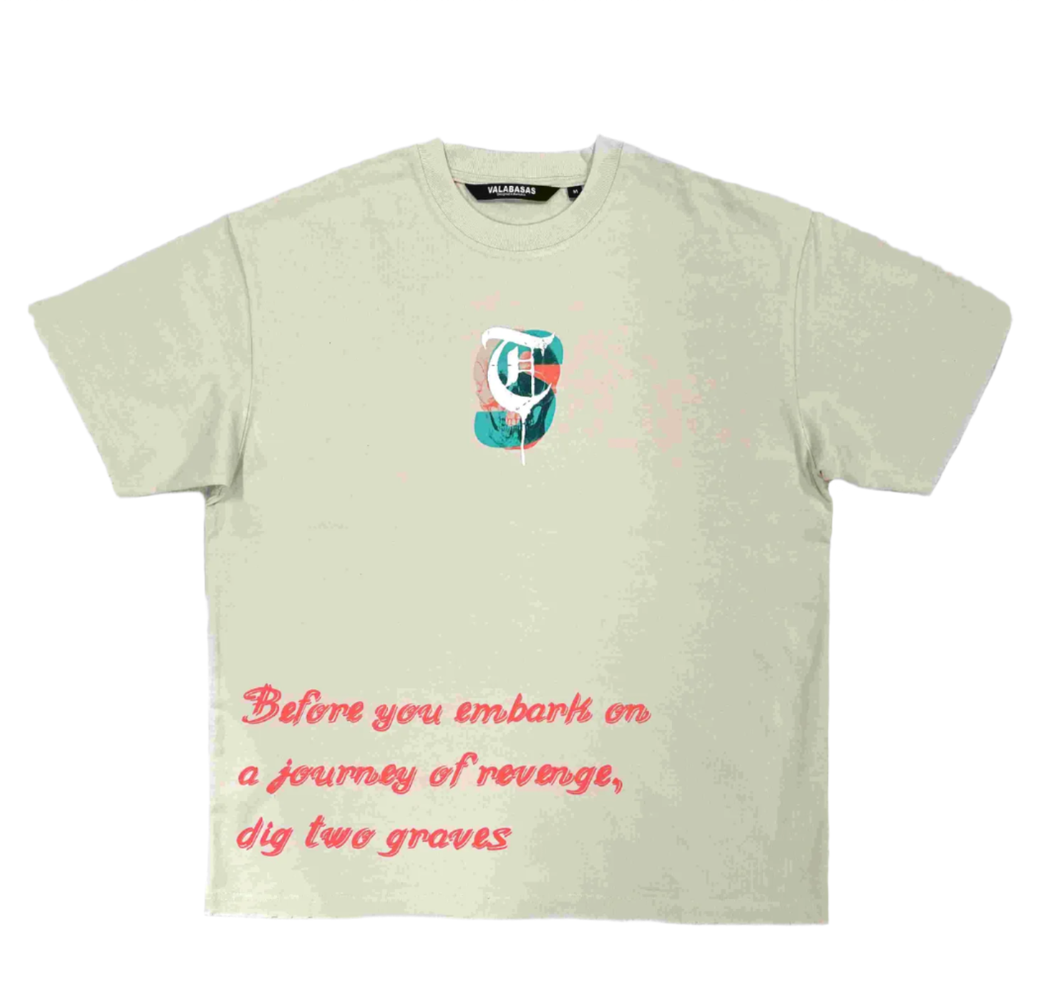"LOST SKULL" Cream Tee