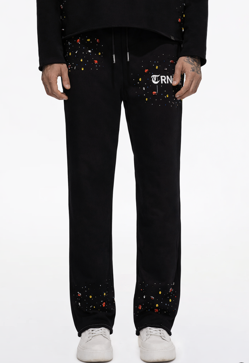 BLOOD DIAMOND  Black Sweat Pants