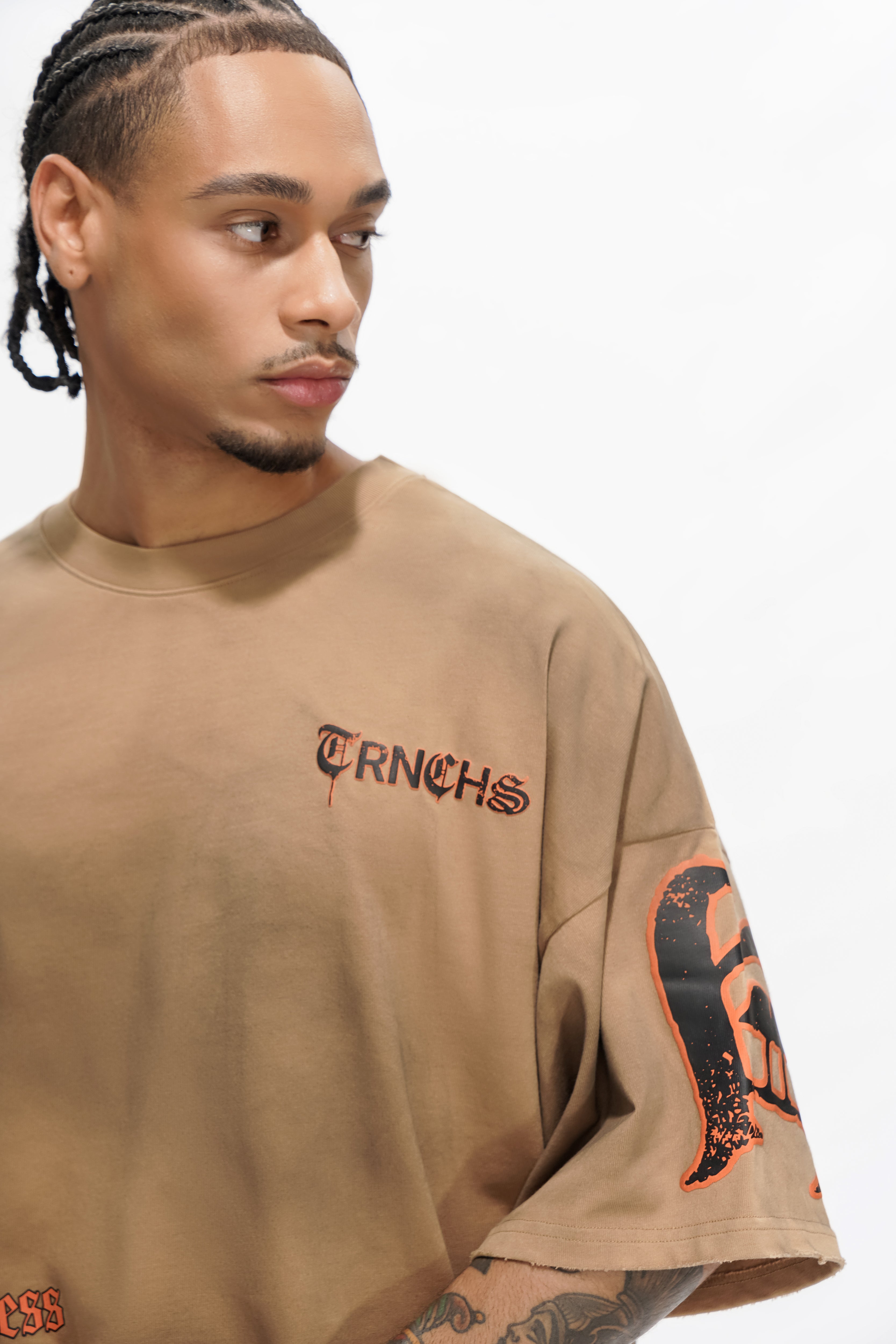 RUTHLESS SOIL Brown Vintage Tee