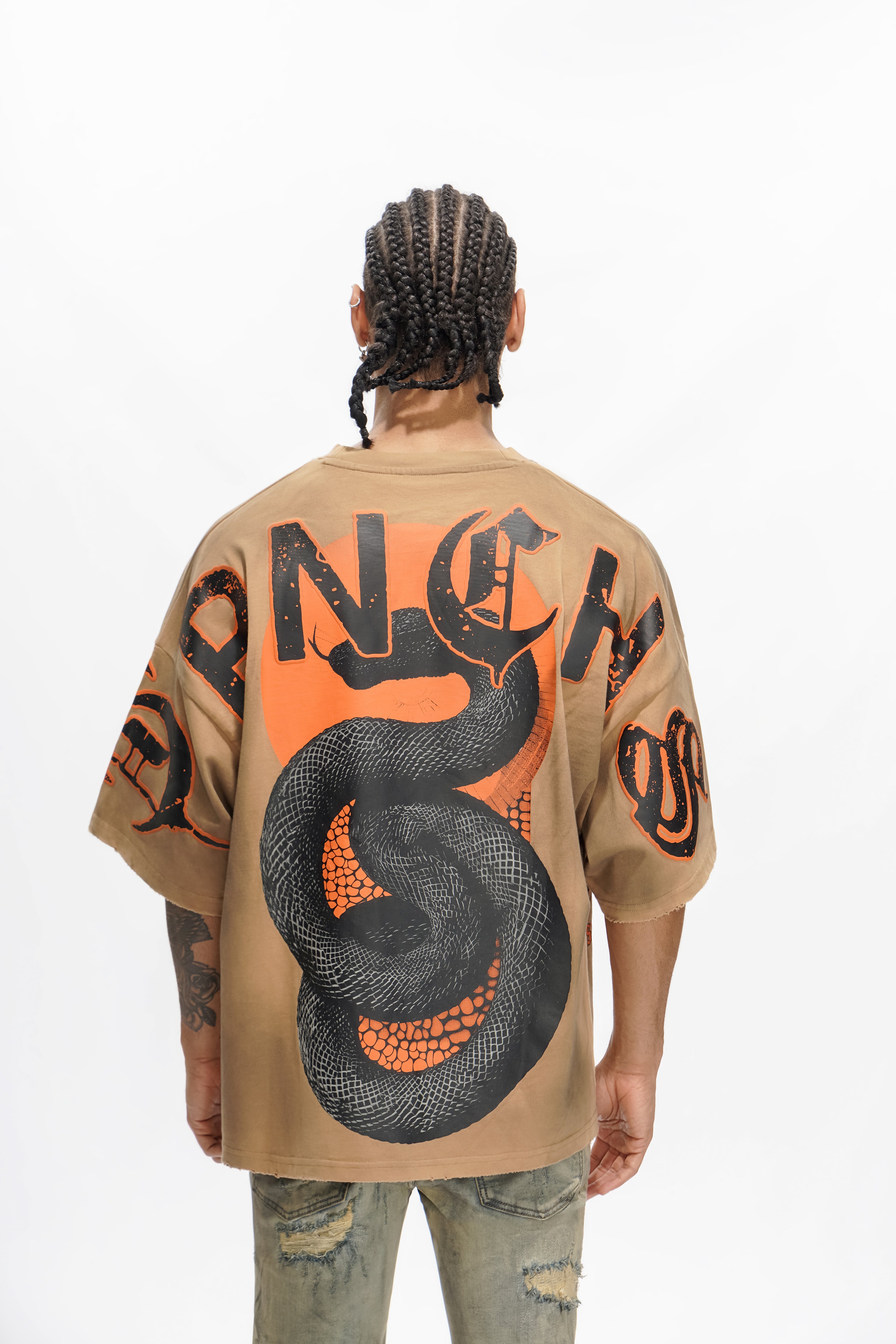 RUTHLESS SOIL Brown Vintage Tee