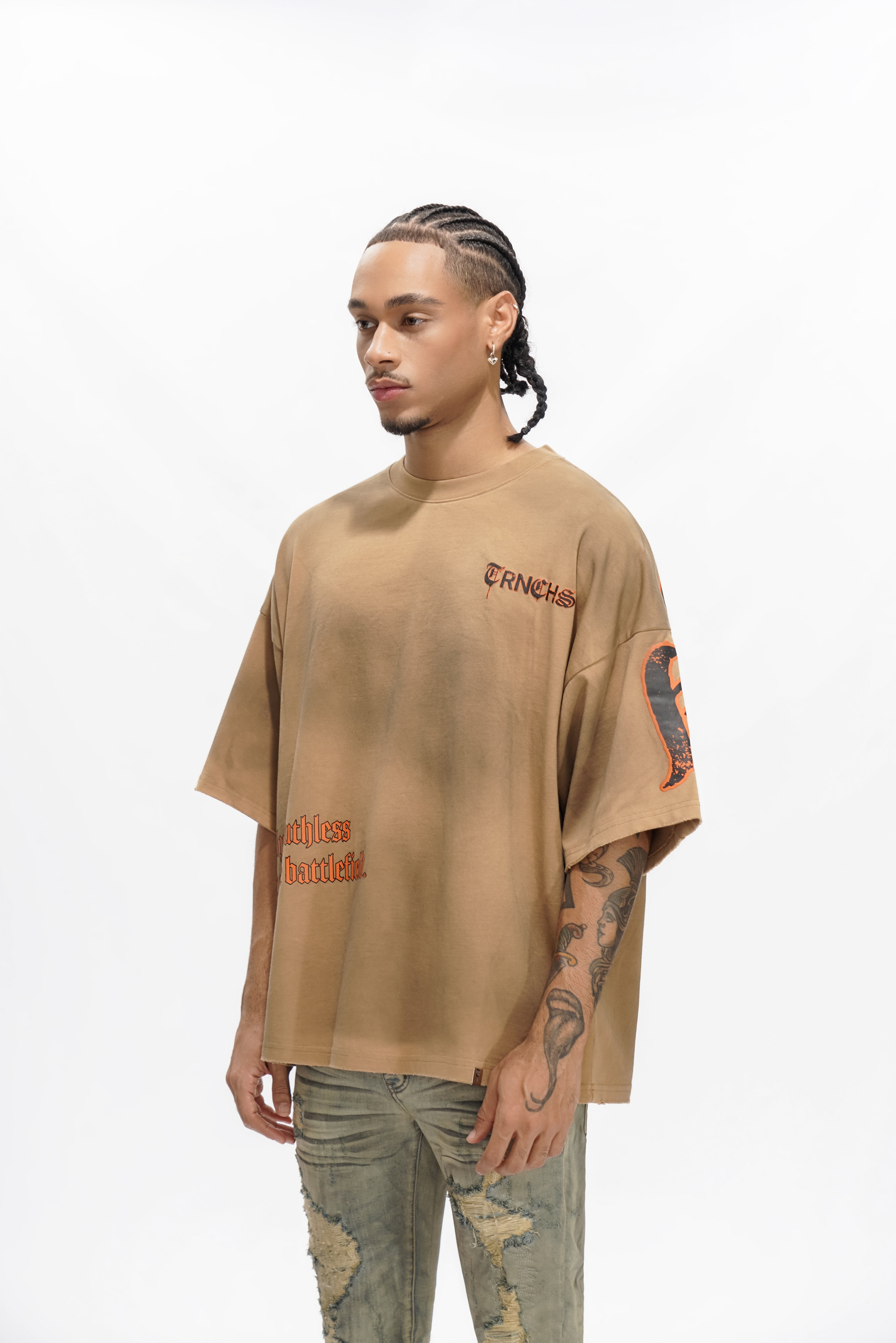 RUTHLESS SOIL Brown Vintage Tee
