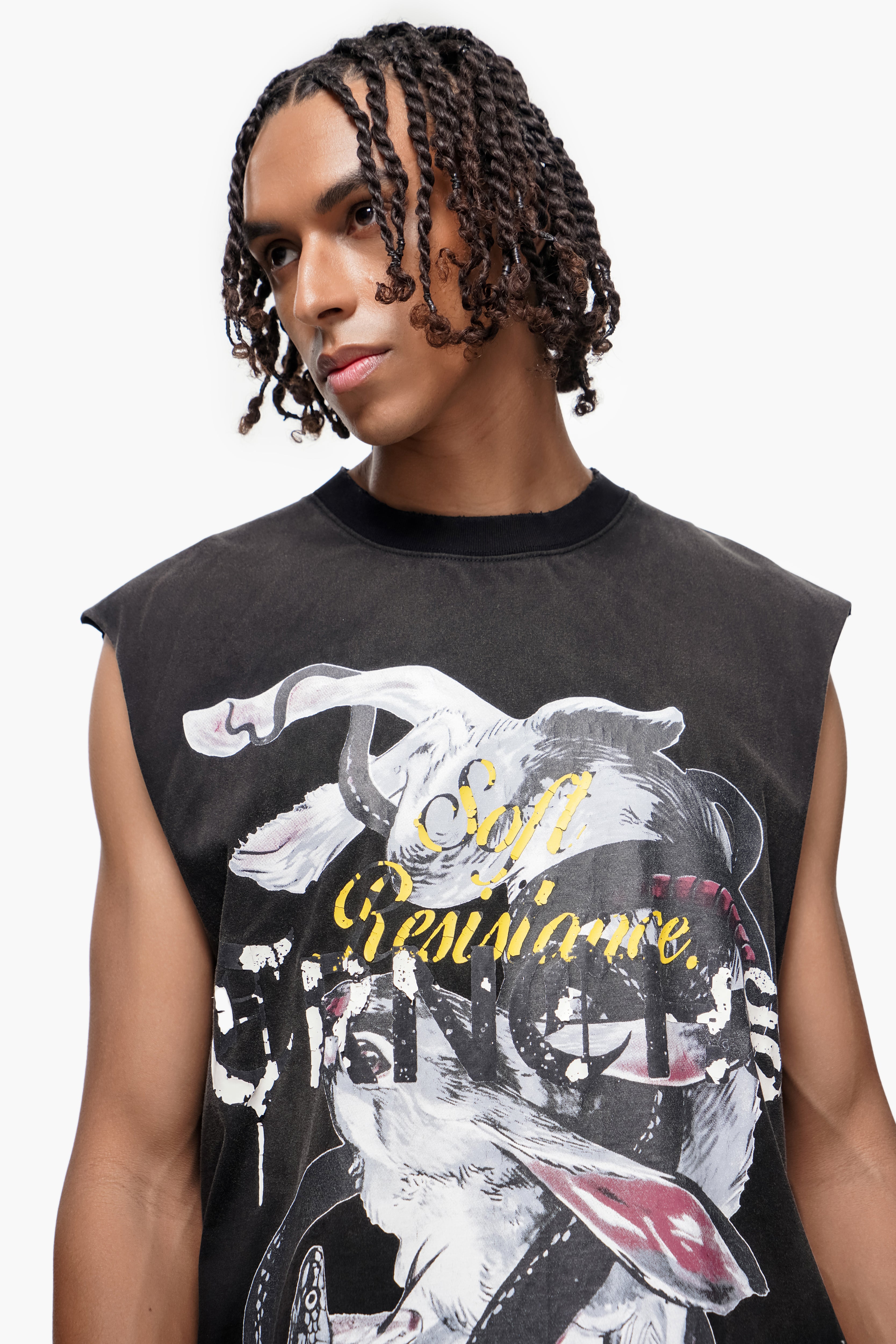 "UNCHOSEN FIGHT" Black Tank Top