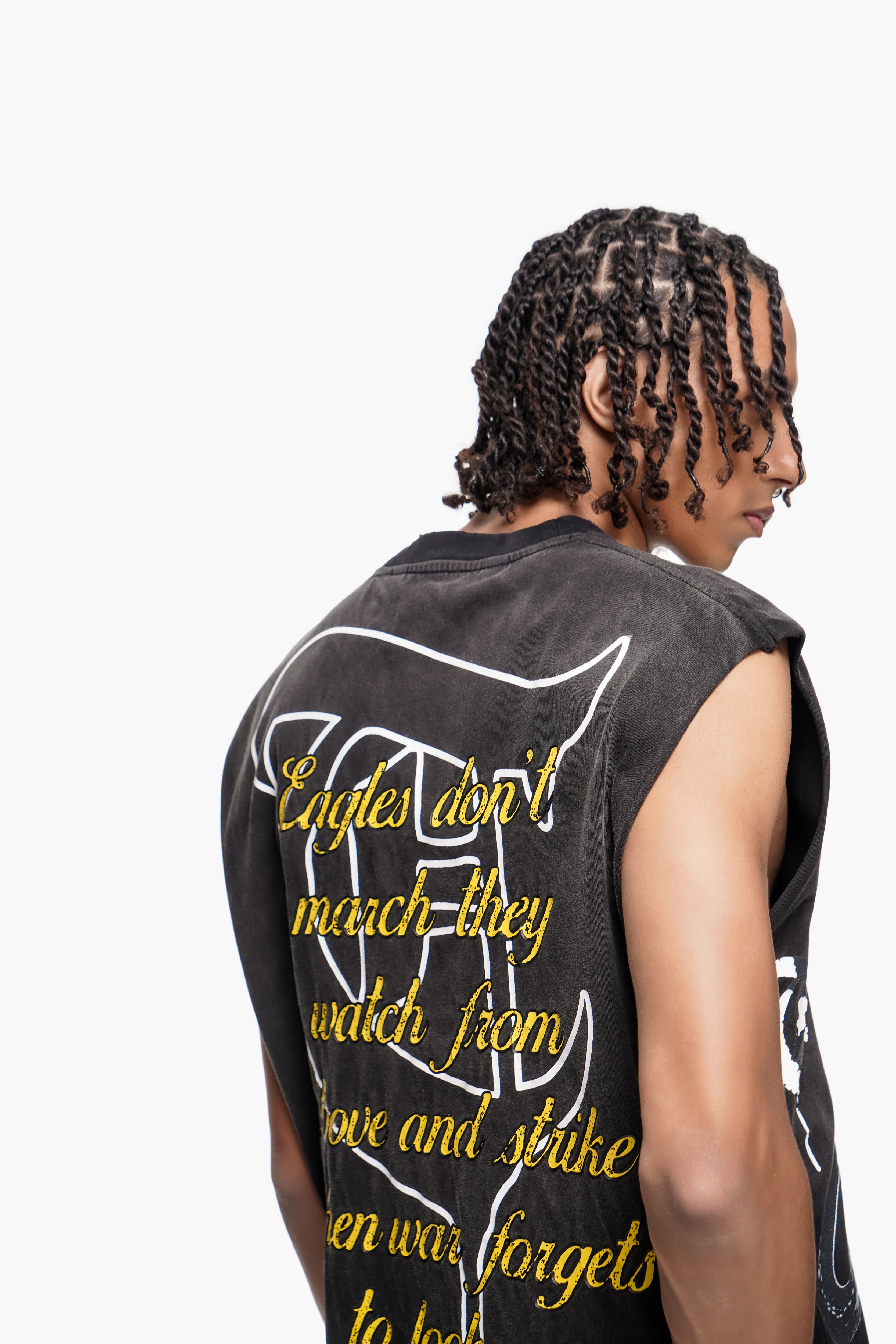 "UNCHOSEN FIGHT" Black Tank Top