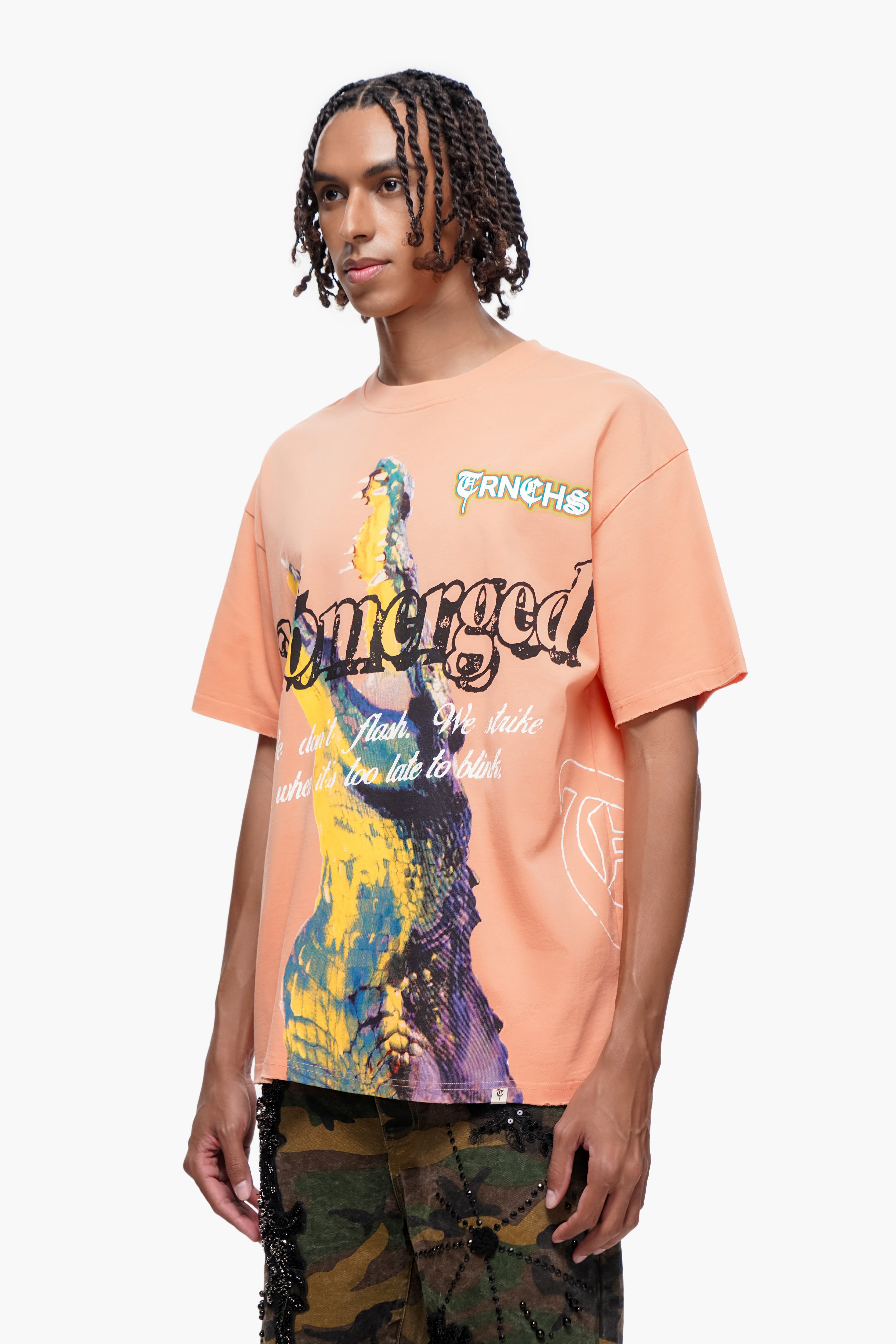 "BENEATH" Orange Tee