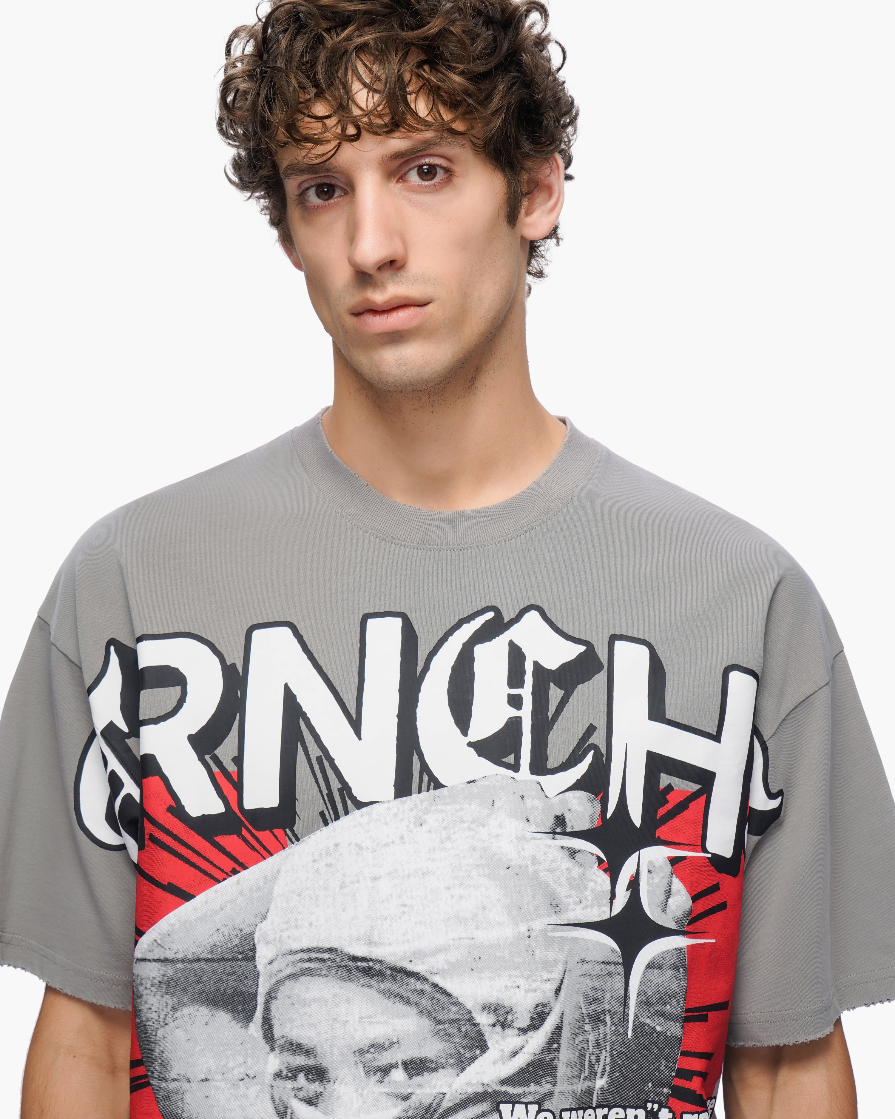 "RAISED IN RUIN" Grey Tee