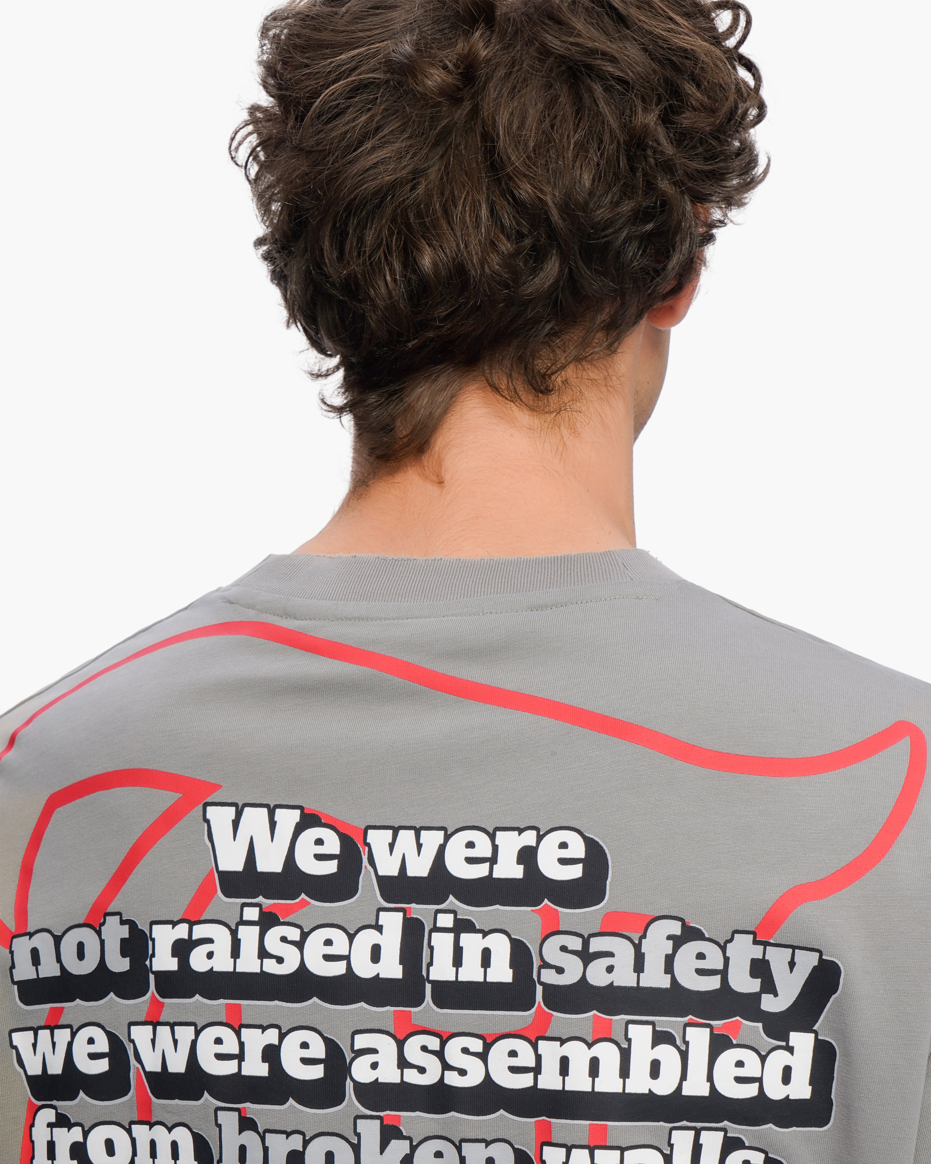 "RAISED IN RUIN" Grey Tee