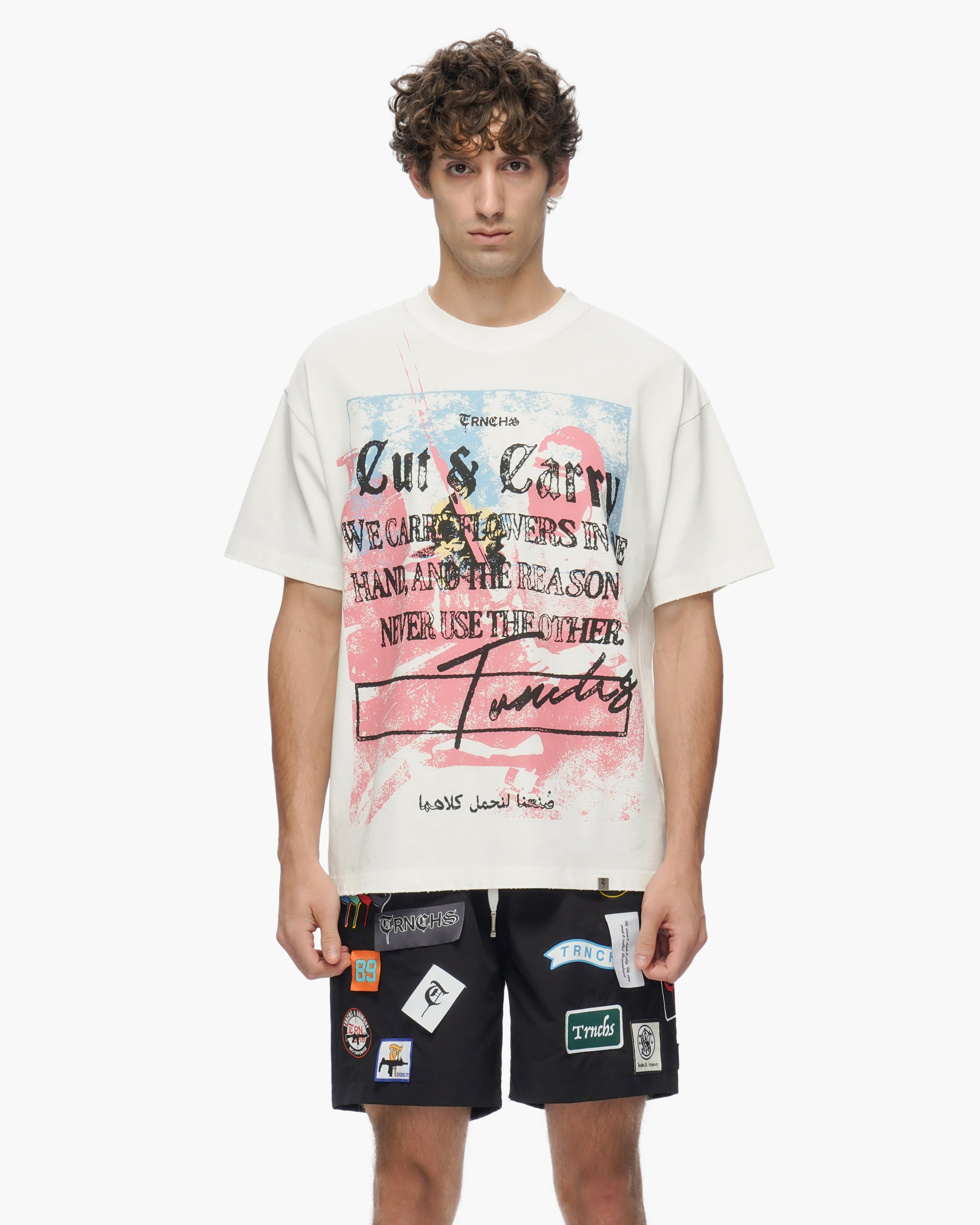 "THIS IS TRNCHS" White Tee