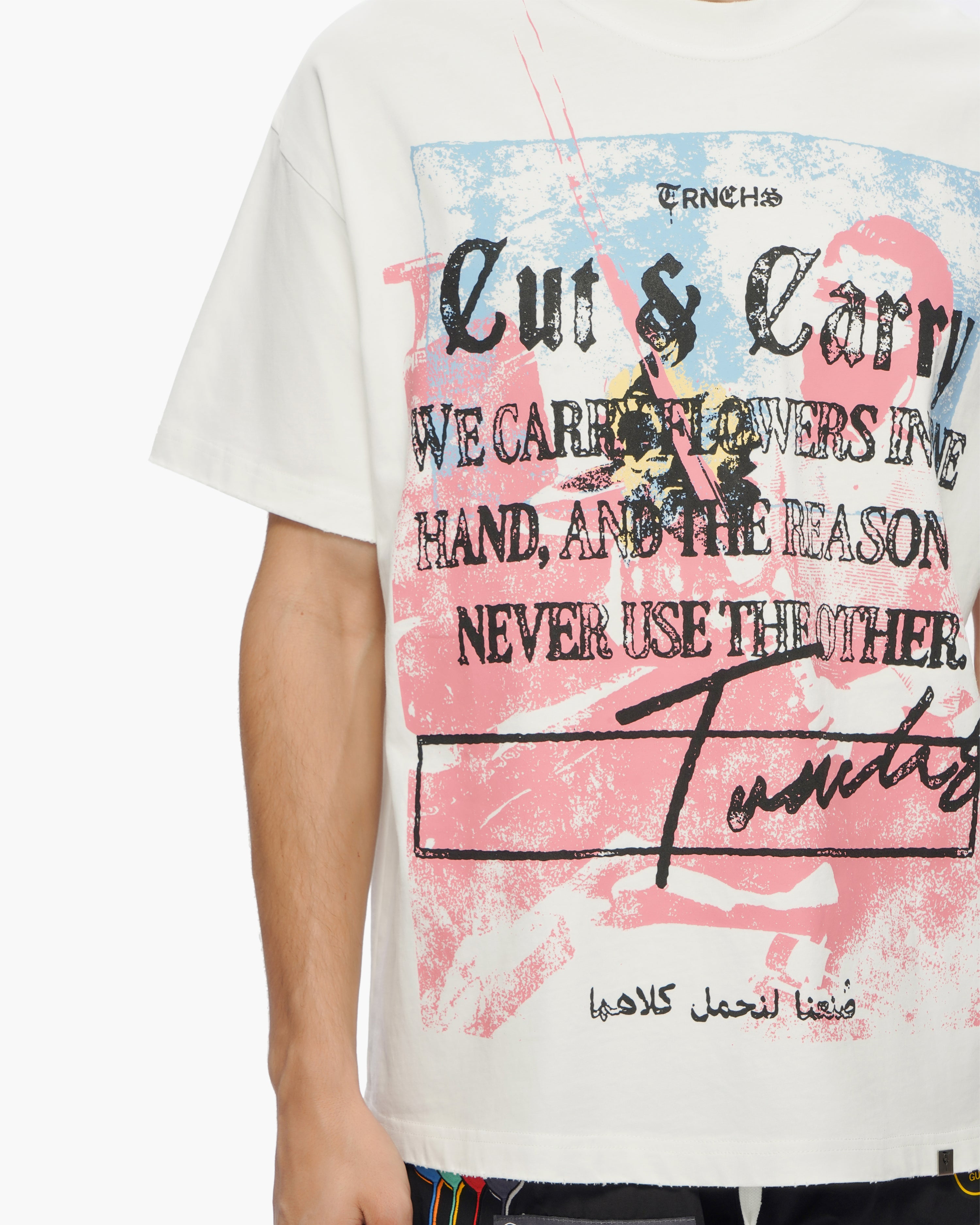 "THIS IS TRNCHS" White Tee